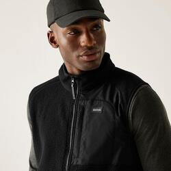 Gilet sans manches entièrement zippé en tissu borg pour homme Frankie