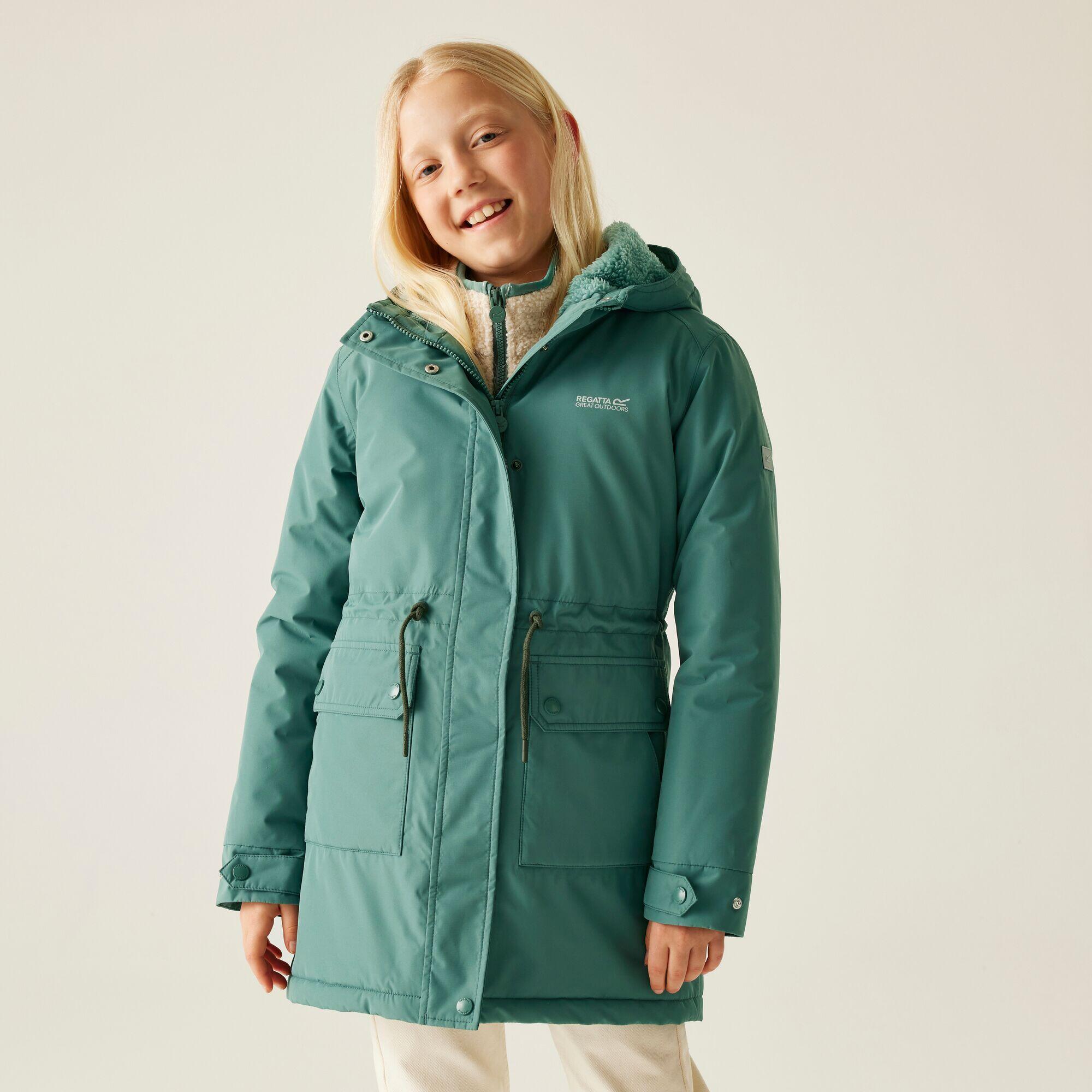 Regatta - Veste Valenta Pour Enfants, À Capuche, Imperméable, Respirante Et Isolée - Doudoune Synthétique - Vert - Decathlon