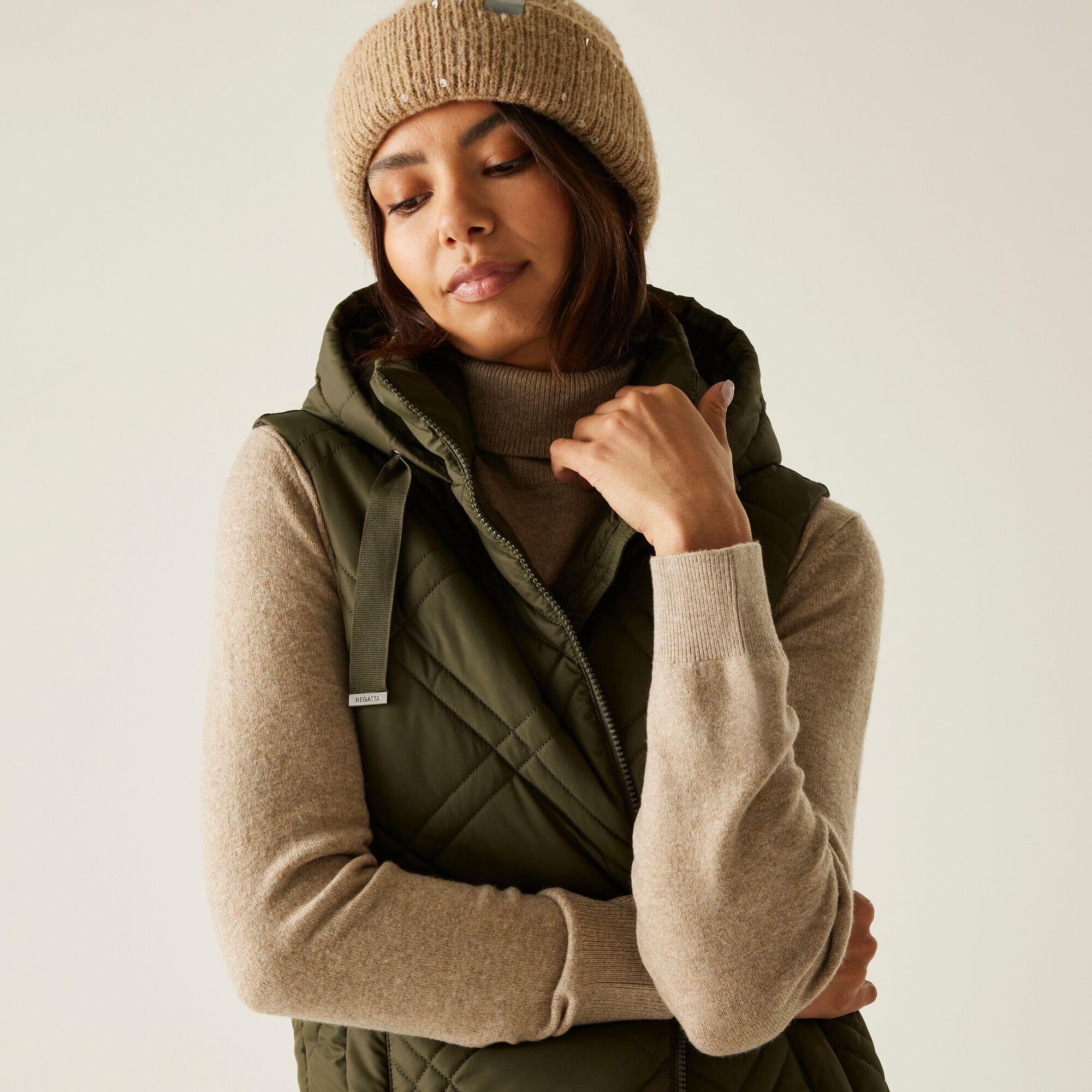 Gilet sans manches long matelassé à capuche pour femme Rurietta 5/7