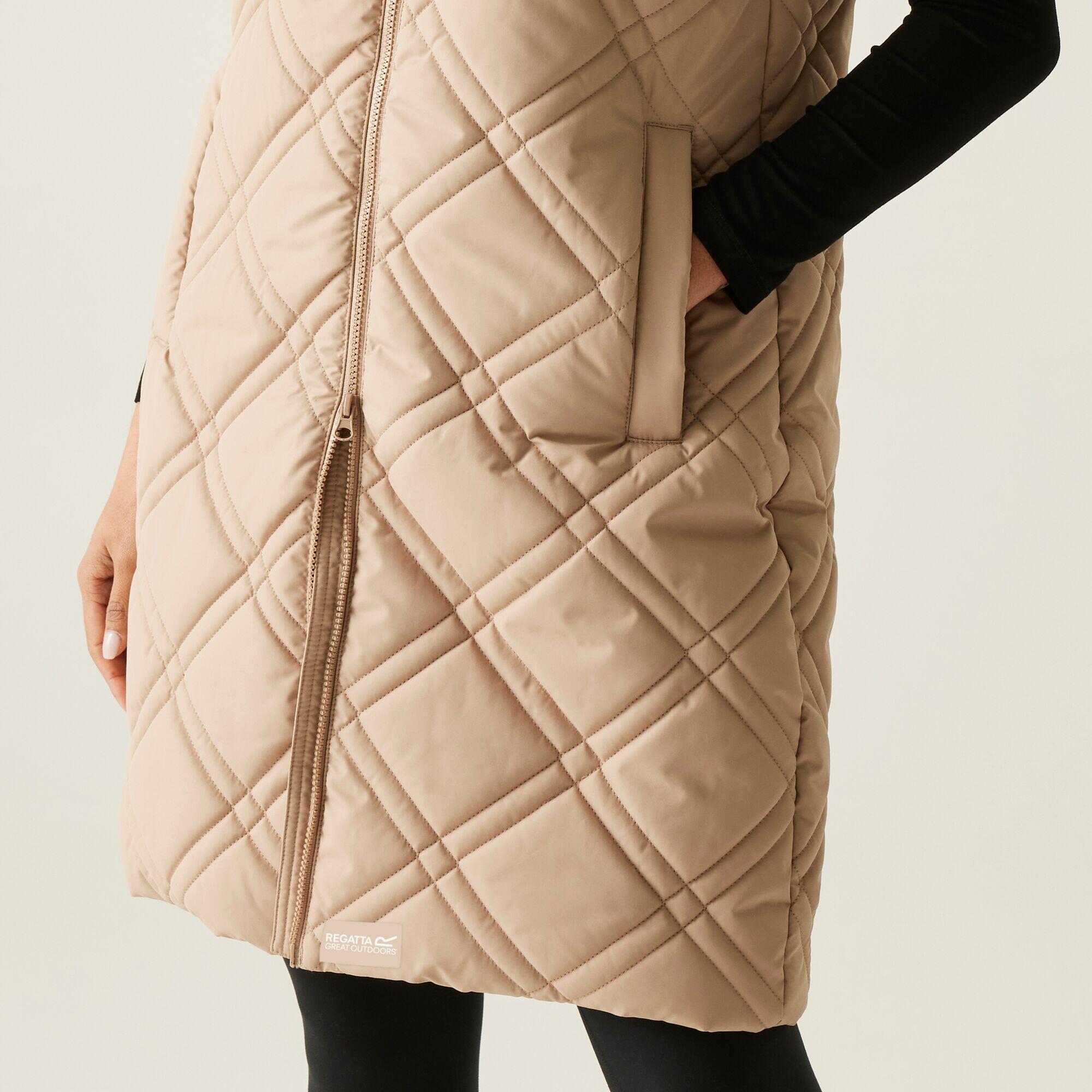 Chaleco largo sin mangas con aislantes térmicos y capucha Rurietta para mujer 5/7