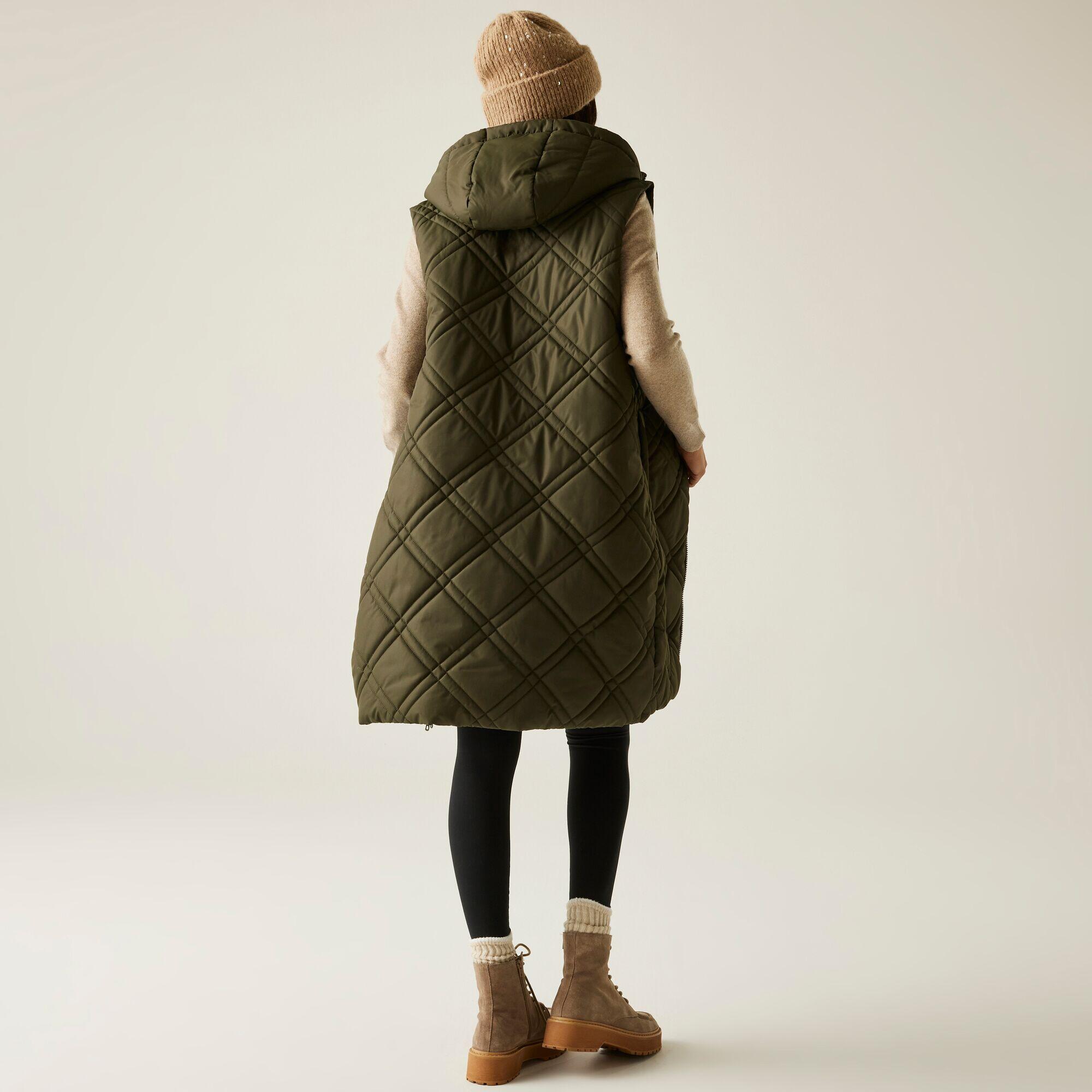 Gilet sans manches long matelassé à capuche pour femme Rurietta 2/7