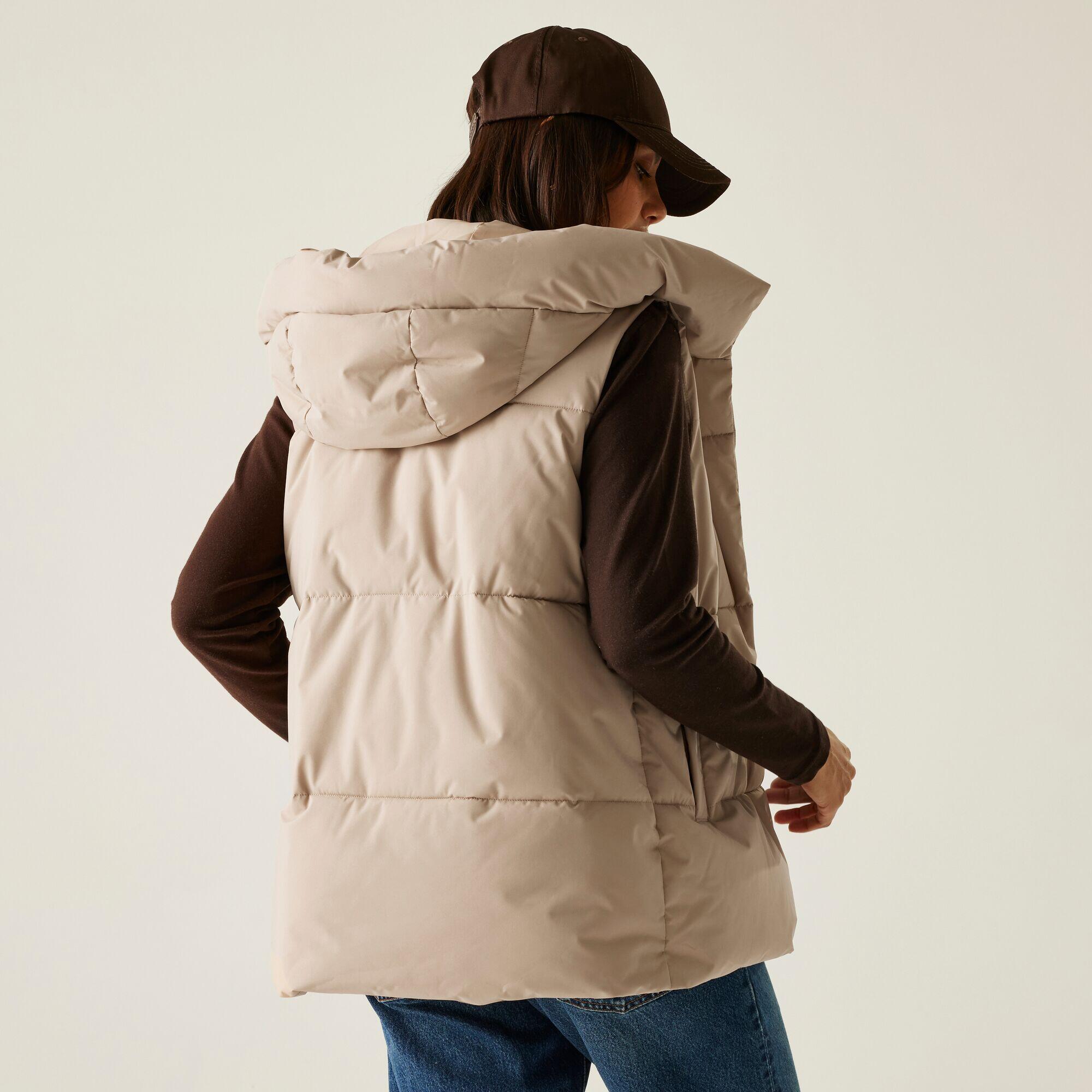 Gilet sans manches matelassé léger à capuche pour femme Kelse 2/7