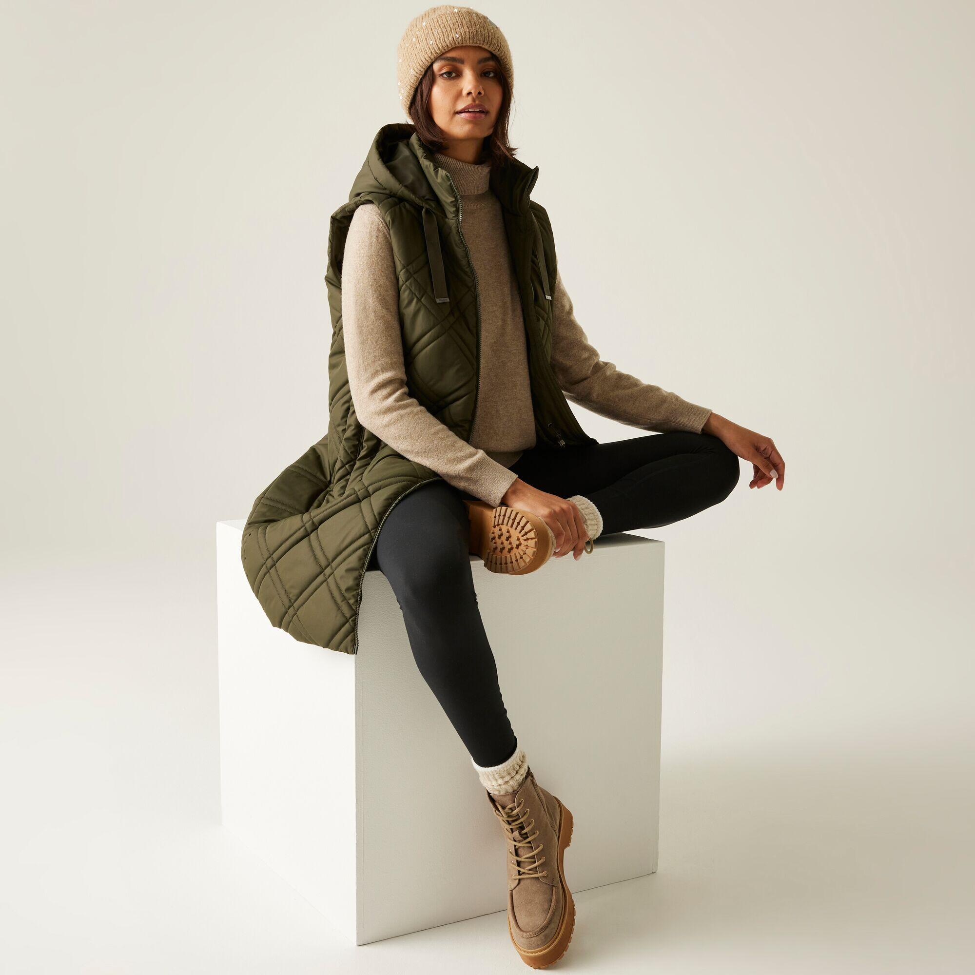 Gilet sans manches long matelassé à capuche pour femme Rurietta 3/7