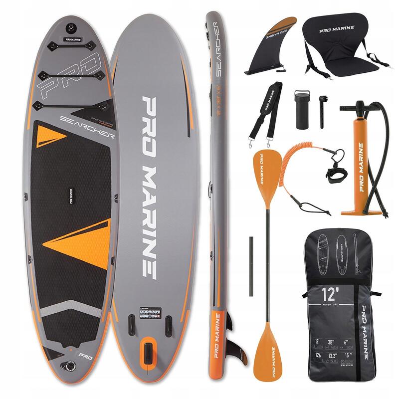 DESKA SUP PRO MARINE 365CM 12' zestaw - siedzisko, podwójne wiosło i akcesoria