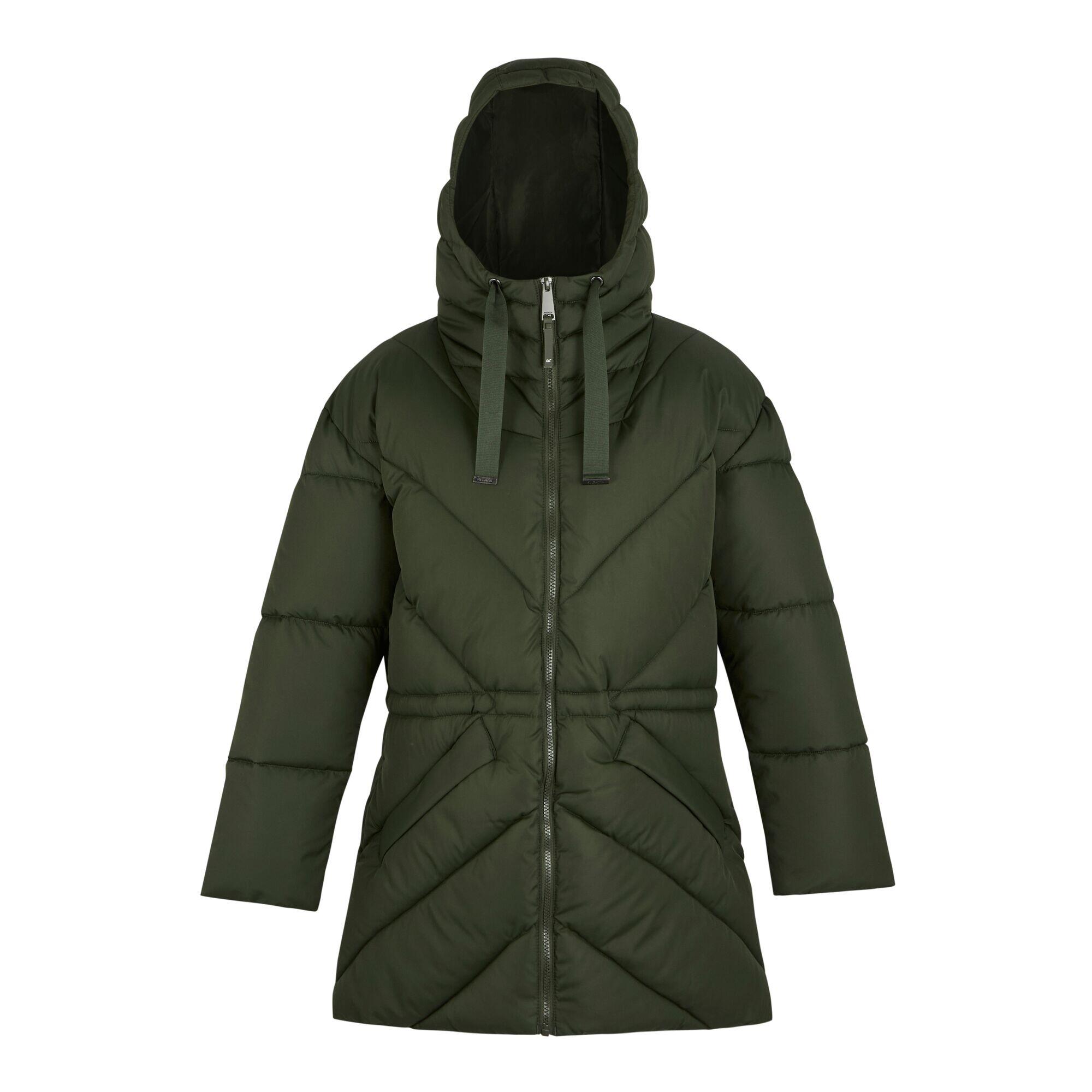 REGATTA Womens/Ladies Rusey Quilted Padded Jacket (Khaki Green)