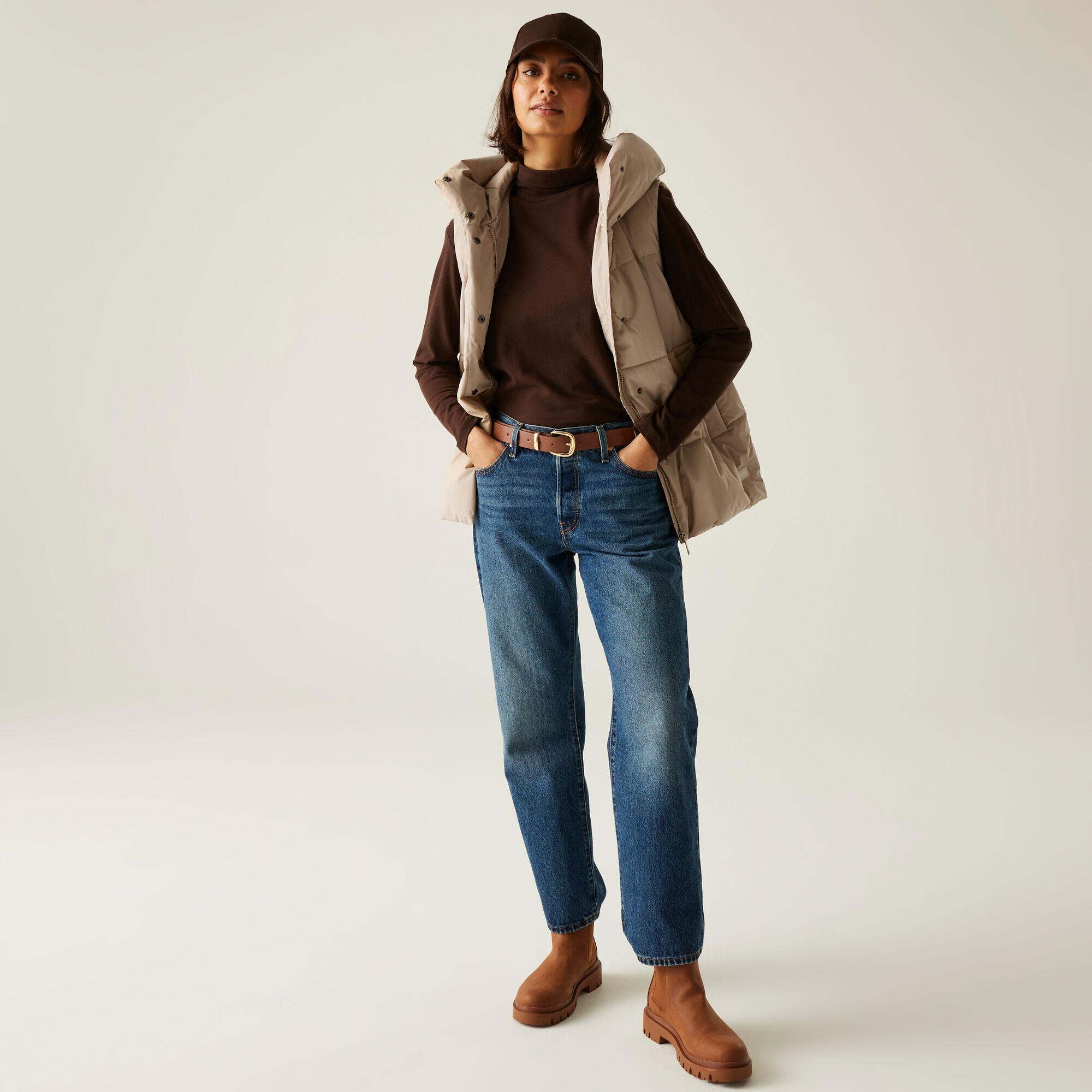 Dames Mouwloos Gewatteerd Lang Puffer Vest - Lichtgewicht Rits Gilets Met Capuchon