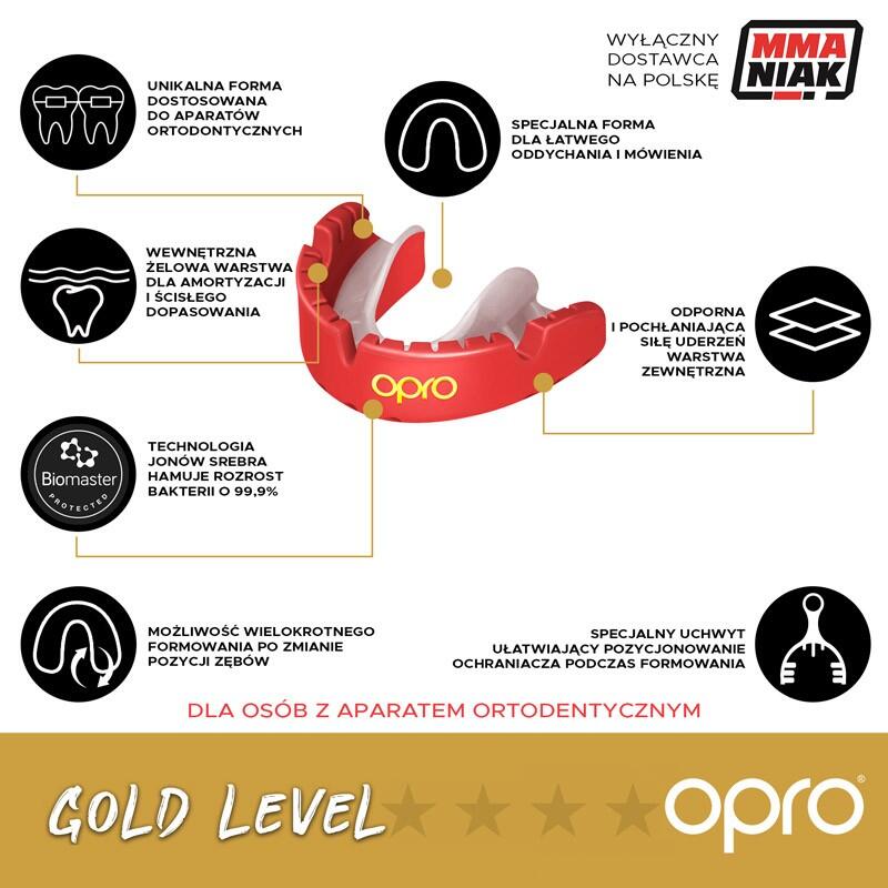 Opro Gold Braces Gebitsbeschermer Roze Unisex