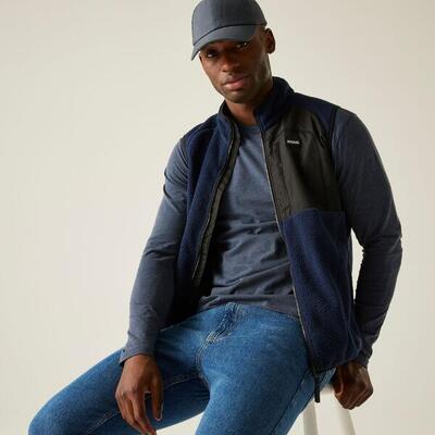 Frankie teddy fleece gilet bodywarmer met rits voor heren