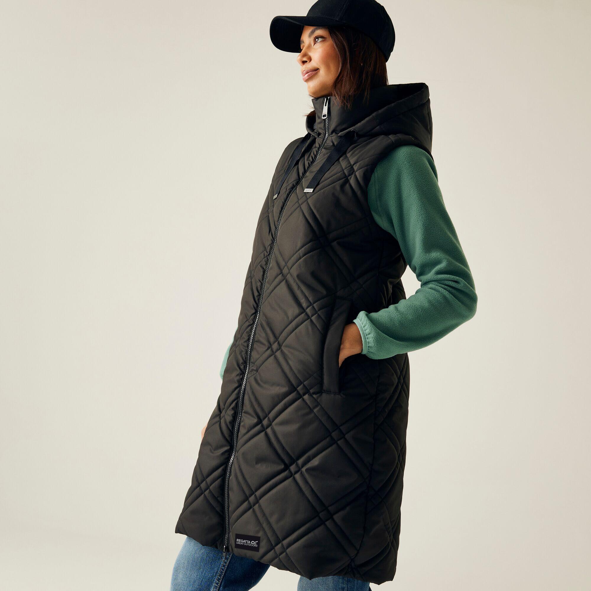 Gilet sans manches long matelassé à capuche pour femme Rurietta 5/7