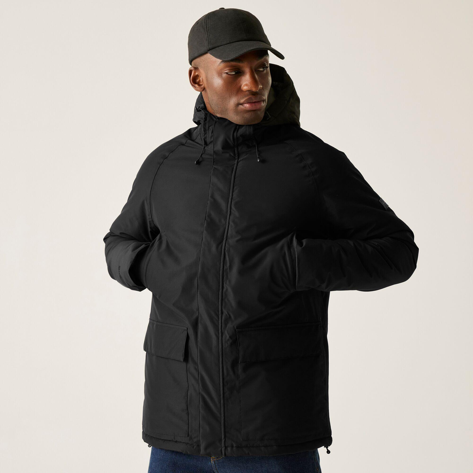 Regatta - Veste Savon À Capuche, Imperméable, Respirante Et Isolée Pour Homme - Doudoune Synthétique - Noir - Decathlon