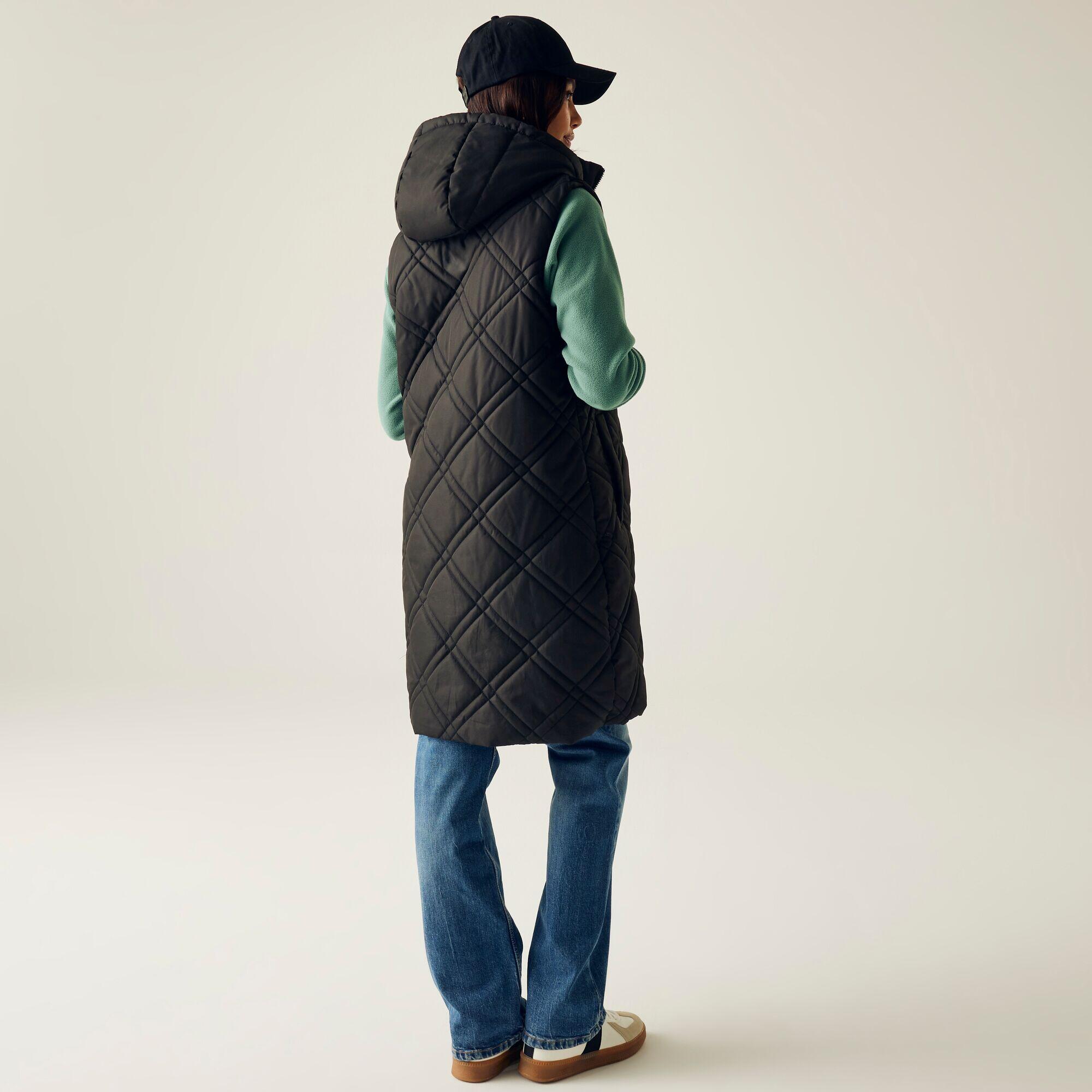 Gilet sans manches long matelassé à capuche pour femme Rurietta 2/7