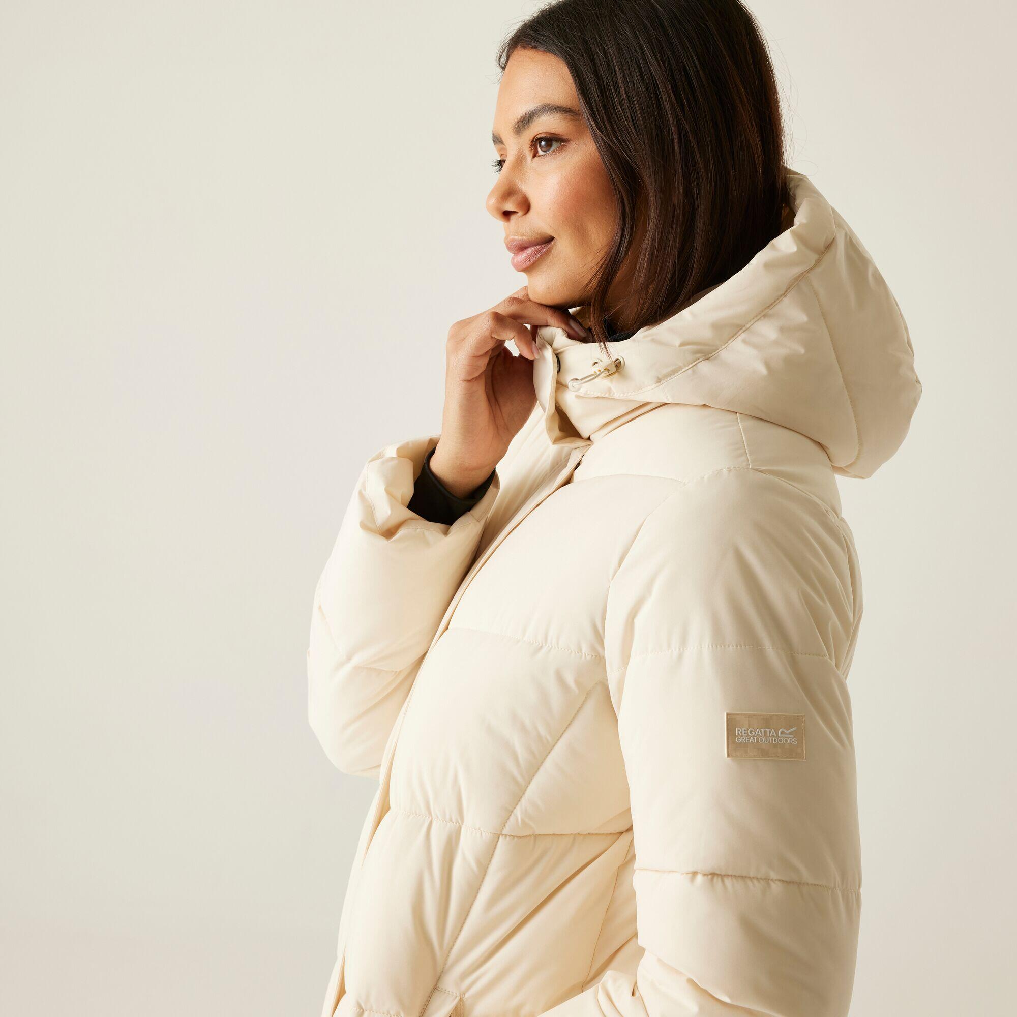 Veste Eloria longue matelassée isolante à capuche pour femme 7/7