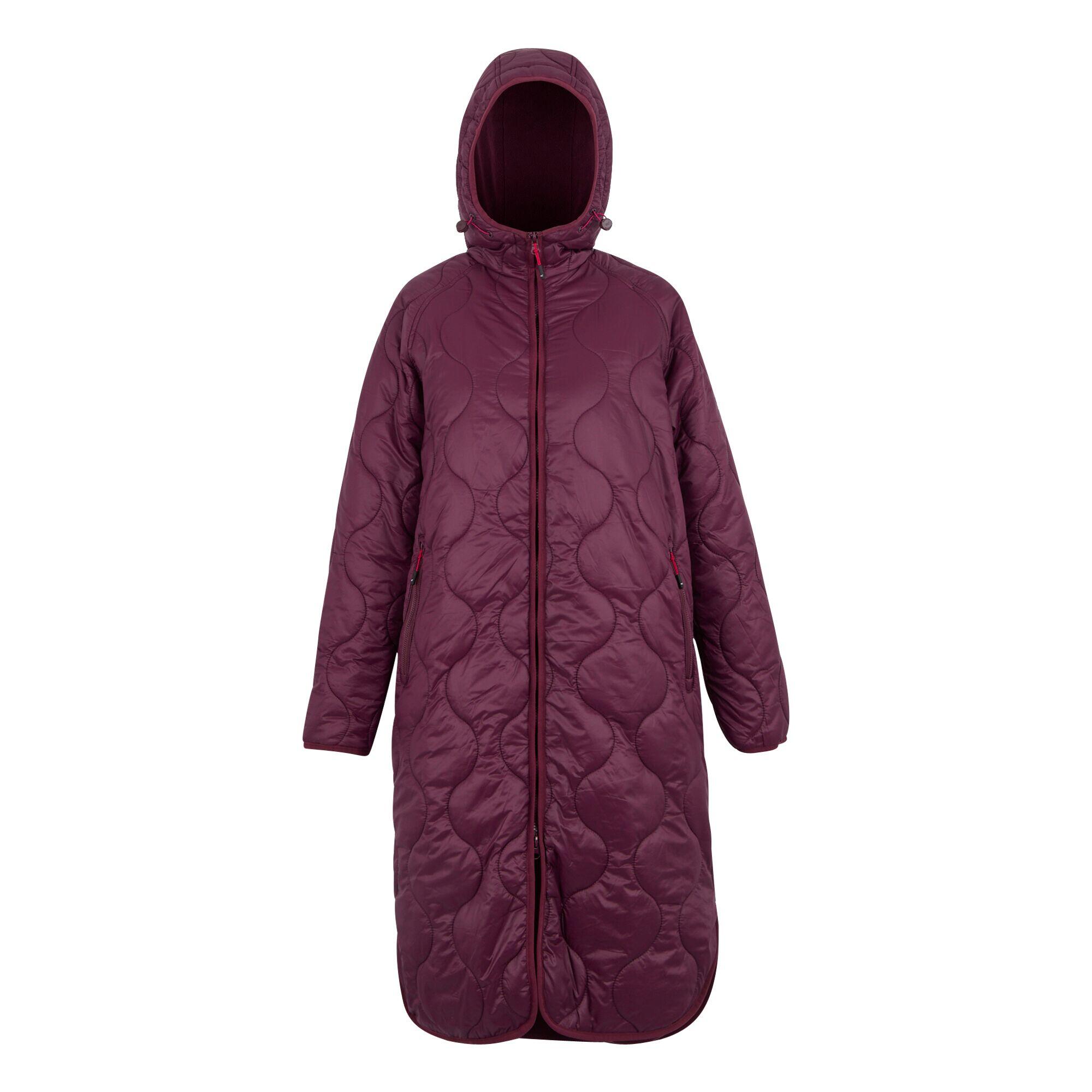 Veste Polaire Femme Regatta, Bordeaux, Capuche, Zip Intégral, Taille 12 UK