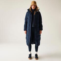 Veste Eloria longue matelassée isolante à capuche pour femme