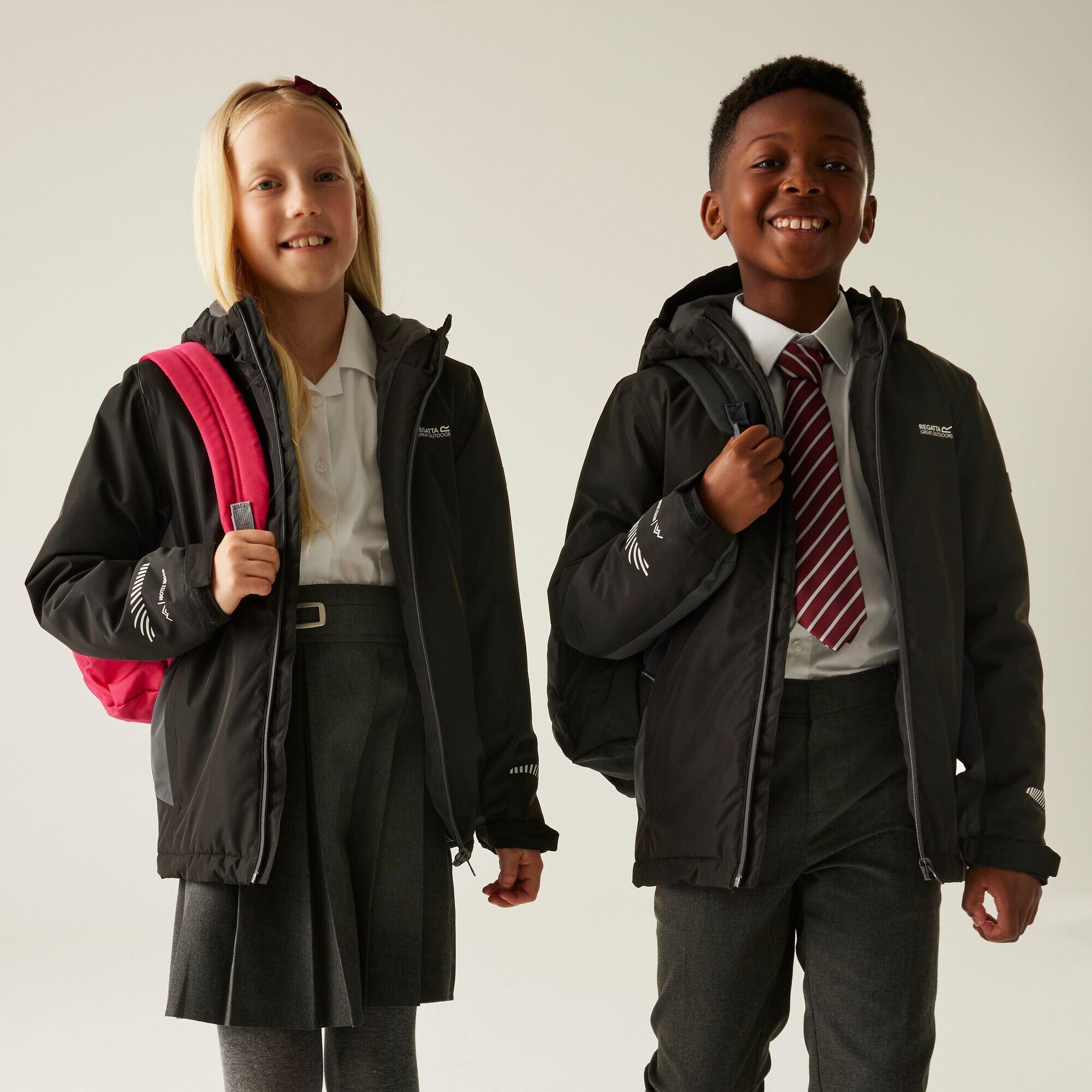 Regatta - Veste Hurdle Pour Enfants, À Capuche, Imperméable, Respirante Et Isolée - Doudoune Synthétique - Noir - Decathlon