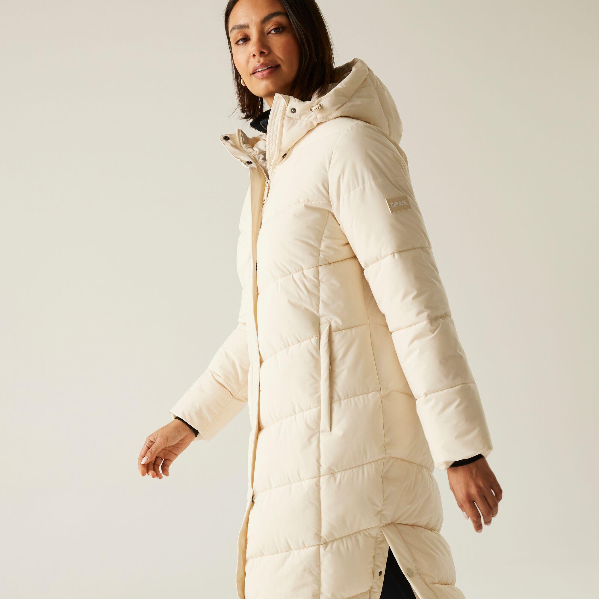 Veste Eloria longue matelassée isolante à capuche pour femme 5/7