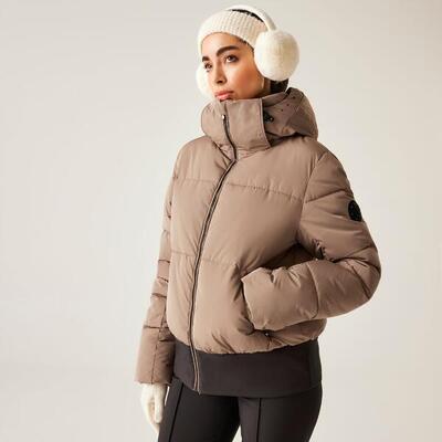 Glitz waterdichte isolerende gewatteerde ski-jas voor dames