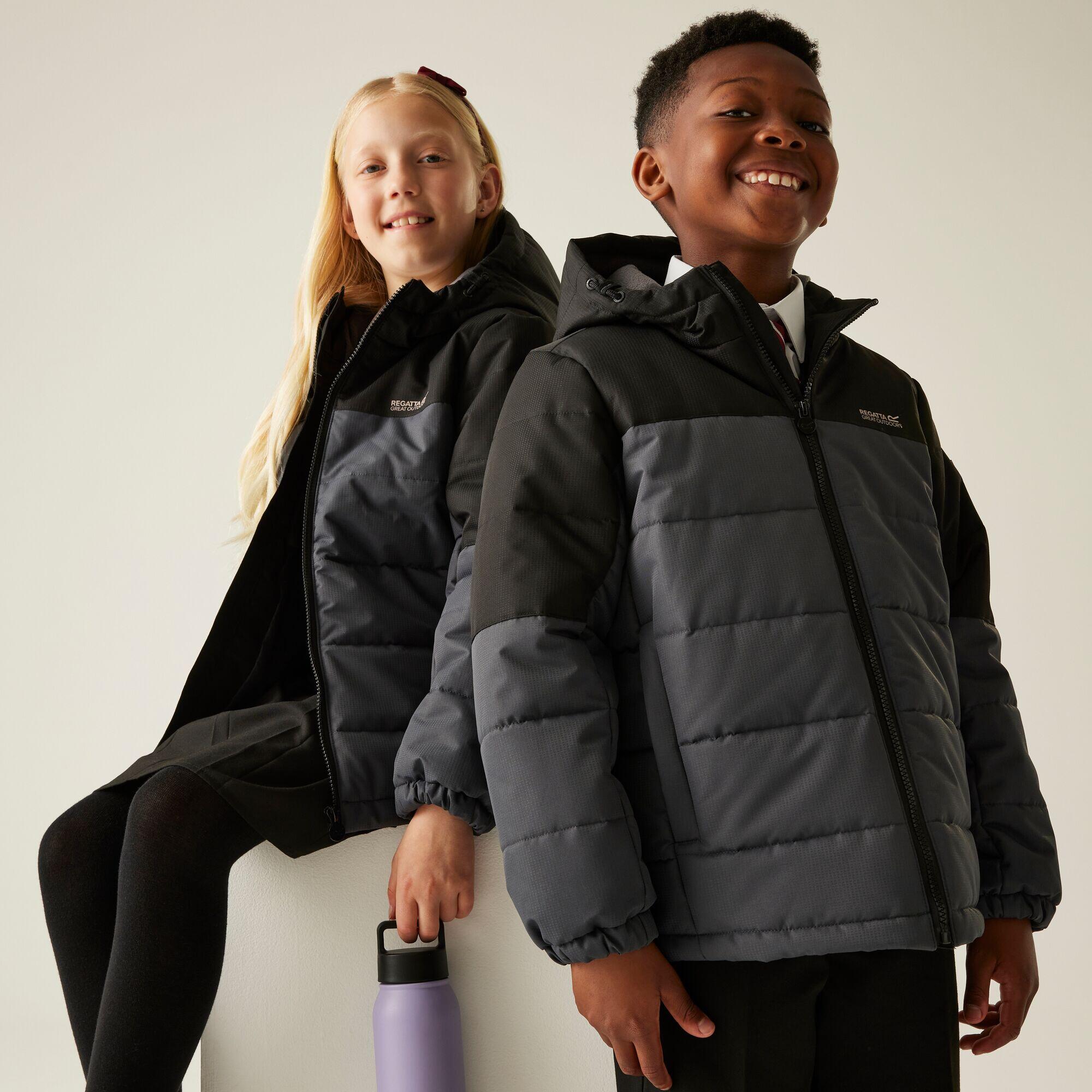 REGATTA Lofthouse Robuste Wärmende Stepp-Kapuzenjacke für Kinder