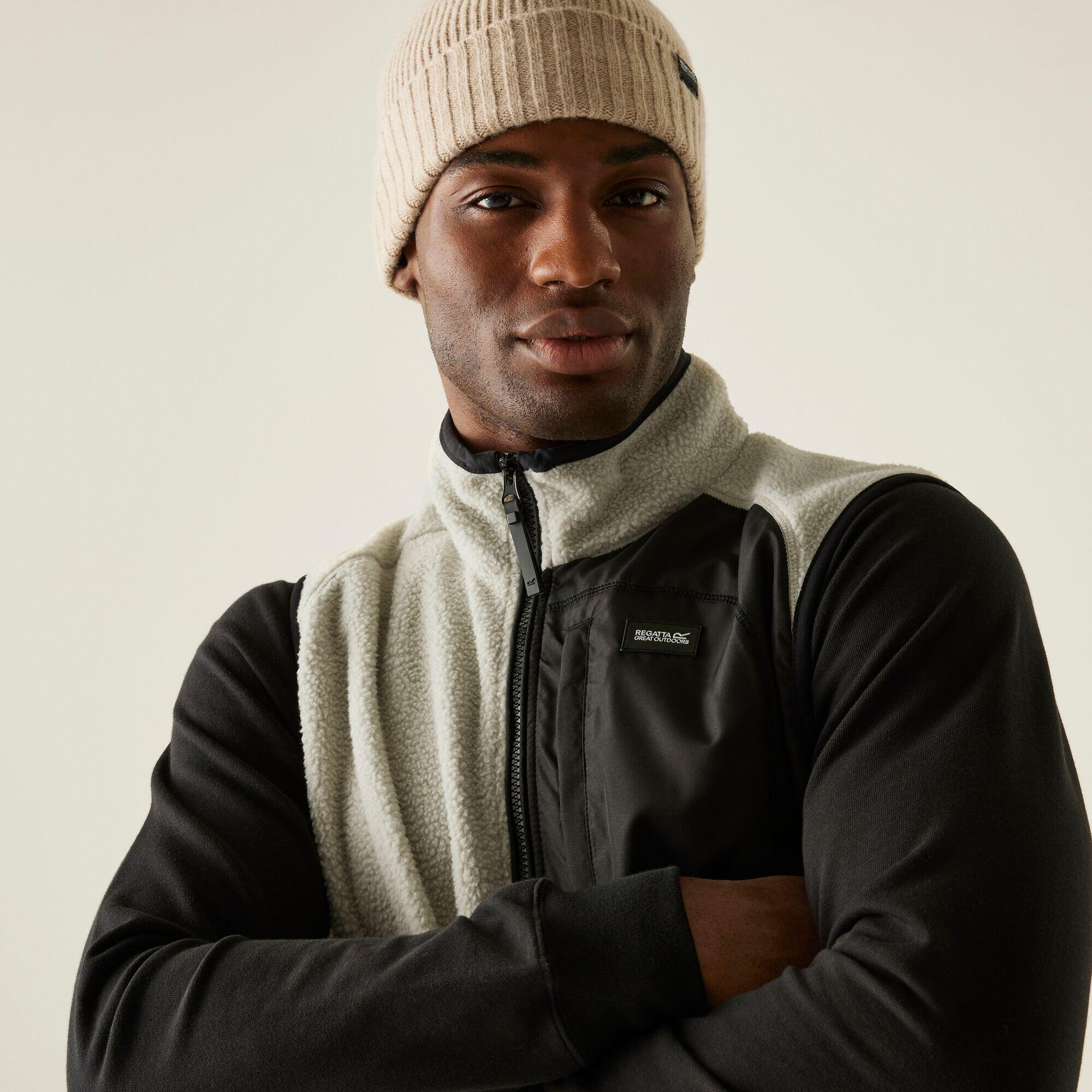 Regatta - Gilet Sans Manches Entièrement Zippé En Tissu Borg Pour Homme Frankie - Doudoune Synthétique - Blanc - Decathlon