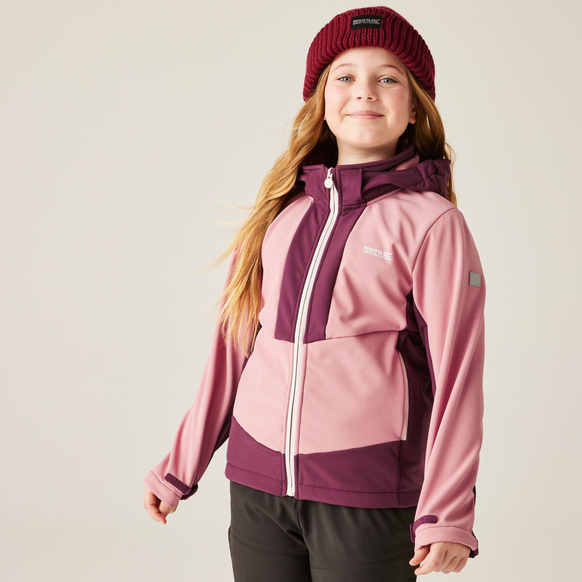 Regatta - Softshell Haydenbury À Capuche Pour Enfants, Respirant Et Coupe-vent - Softshell - Violet - Decathlon