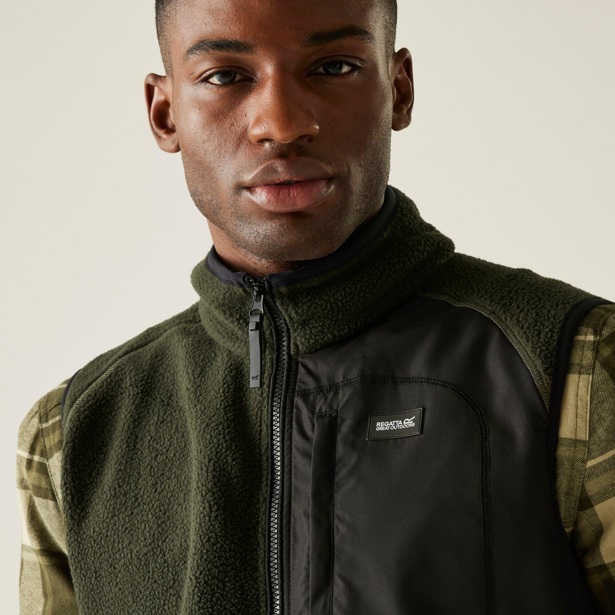 Gilet sans manches entièrement zippé en tissu borg pour homme Frankie 4/7