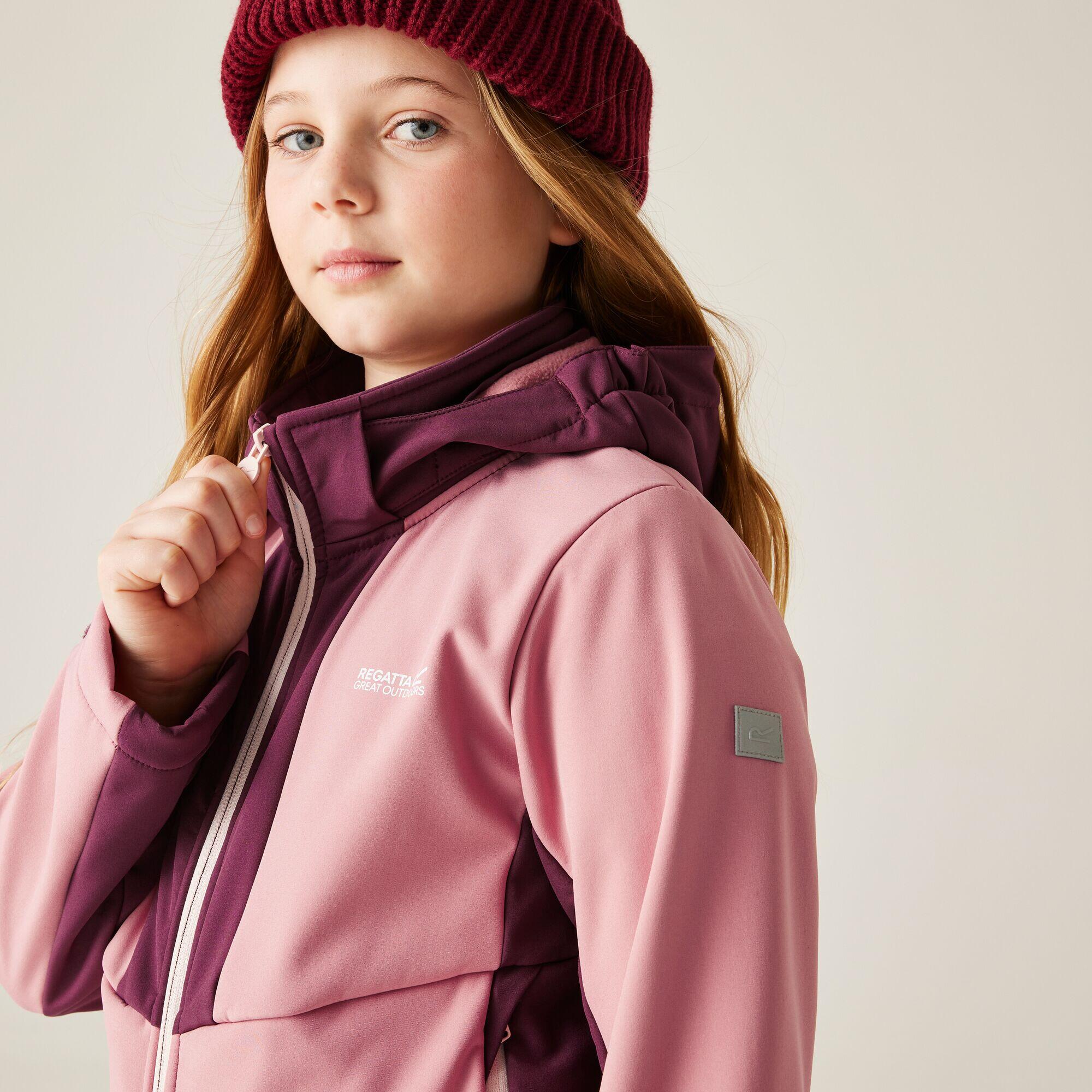 Giacca softshell traspirante e antivento da bambino Haydenbury con cappuccio 5/7