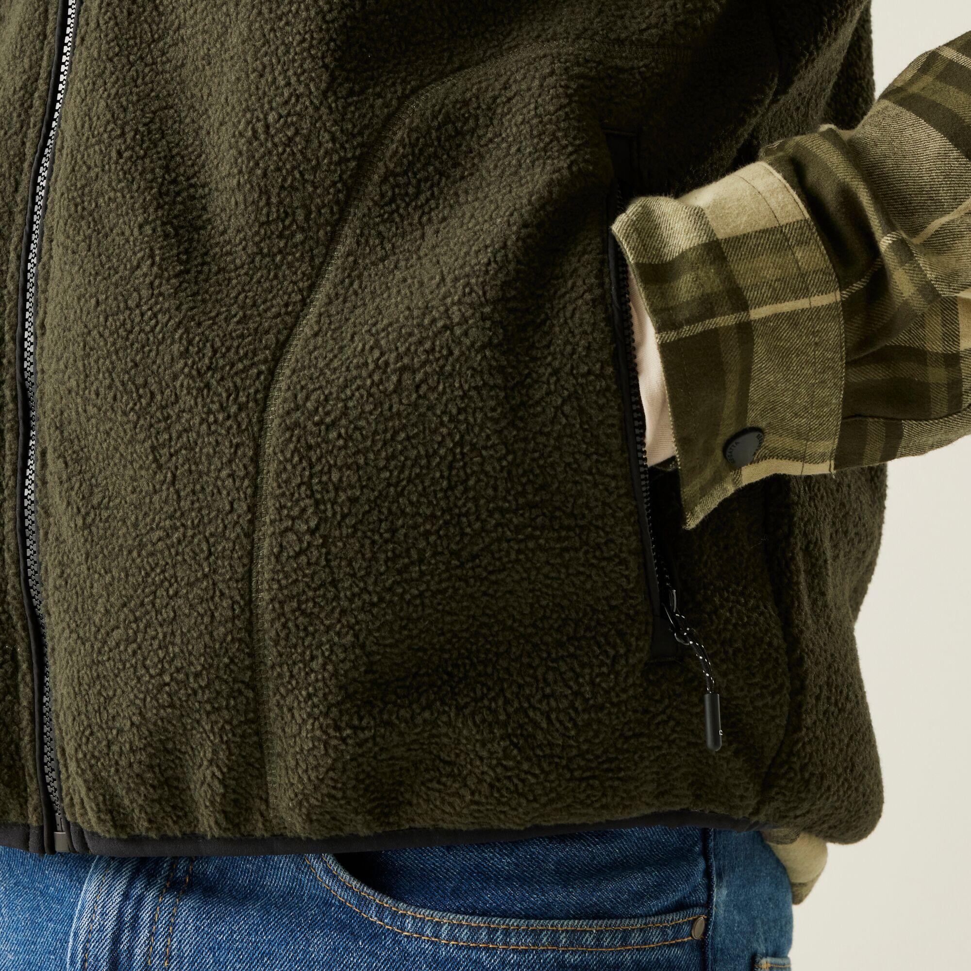 Gilet sans manches entièrement zippé en tissu borg pour homme Frankie 5/7
