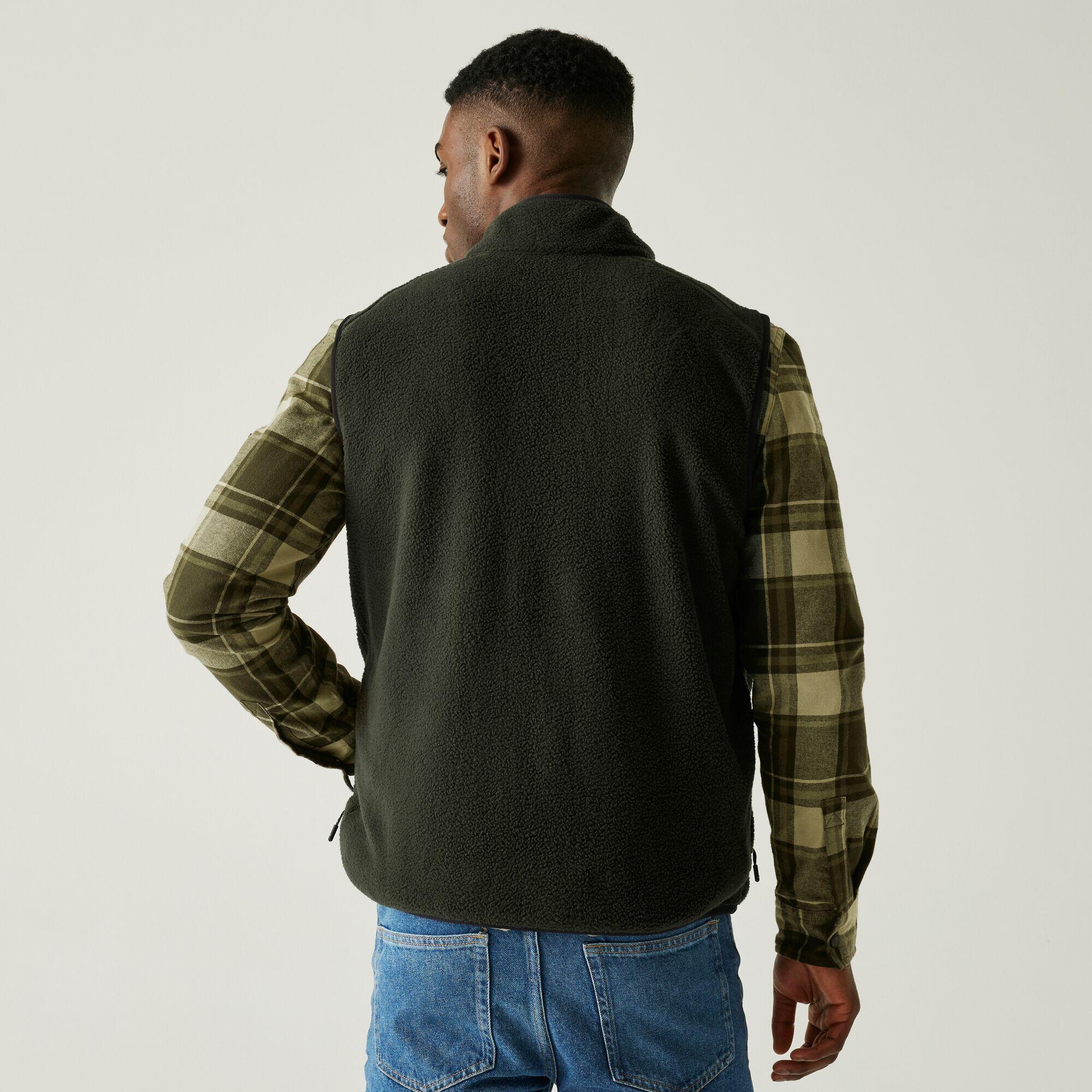 Gilet sans manches entièrement zippé en tissu borg pour homme Frankie 3/7