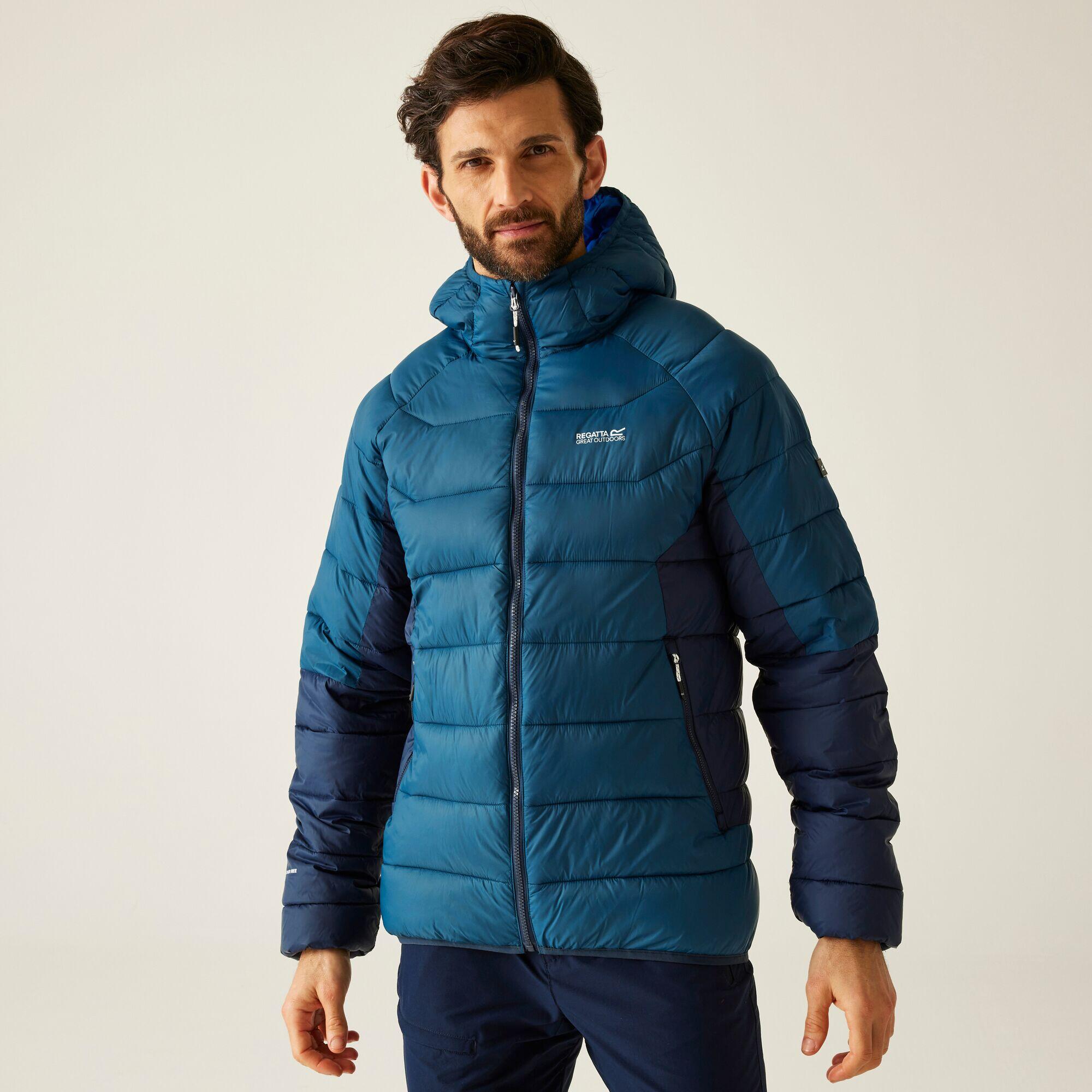 Regatta - Veste Dalent Matelassée Isolante À Capuche Pour Homme - Doudoune Synthétique - Bleu|vert - Decathlon