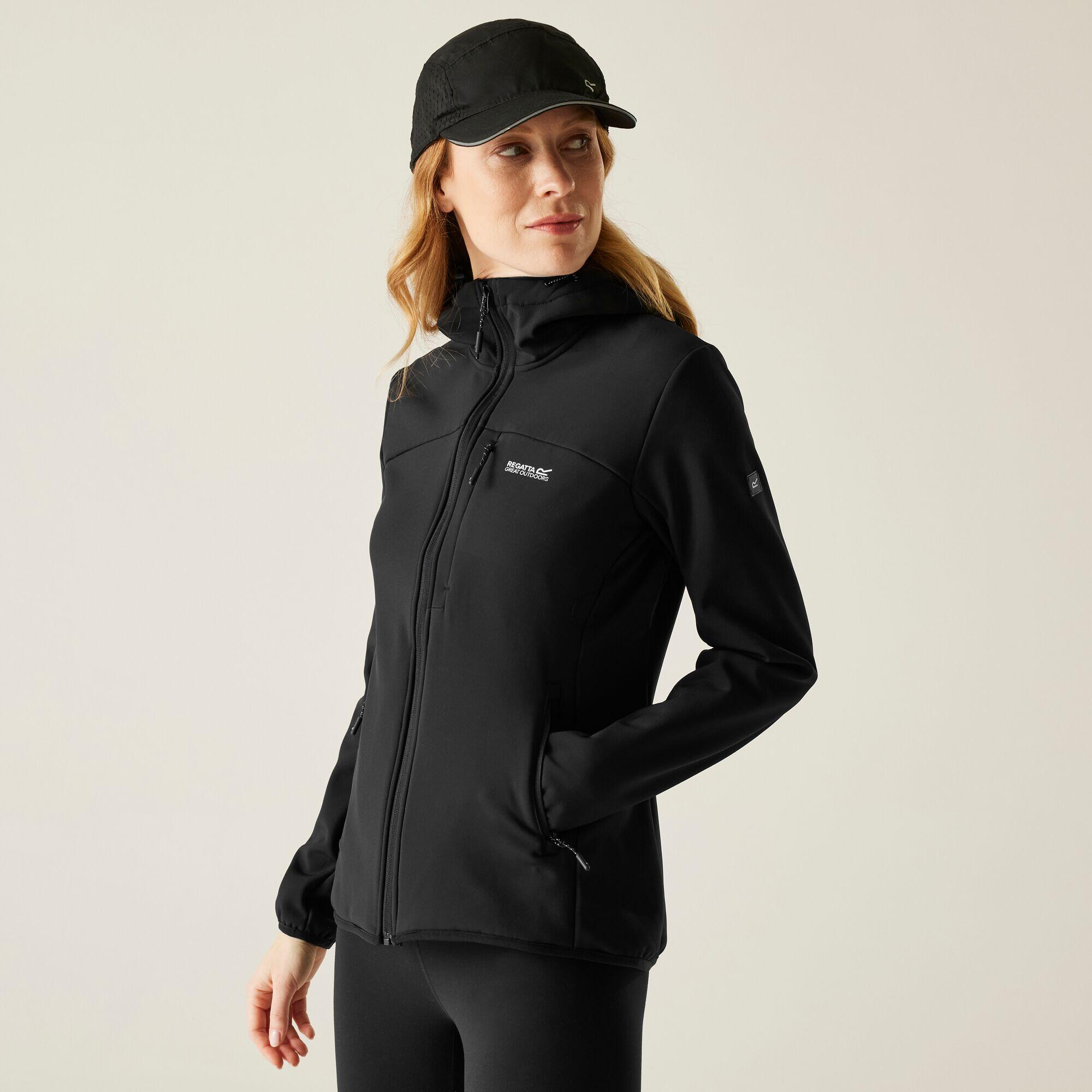 Regatta - Veste Softshell Ossek À Capuche Déperlante Coupe-vent Pour Femme - Softshell - Noir - Decathlon