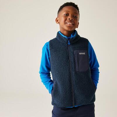 Frankie warm teddy fleece gilet bodywarmer met rits voor kinderen