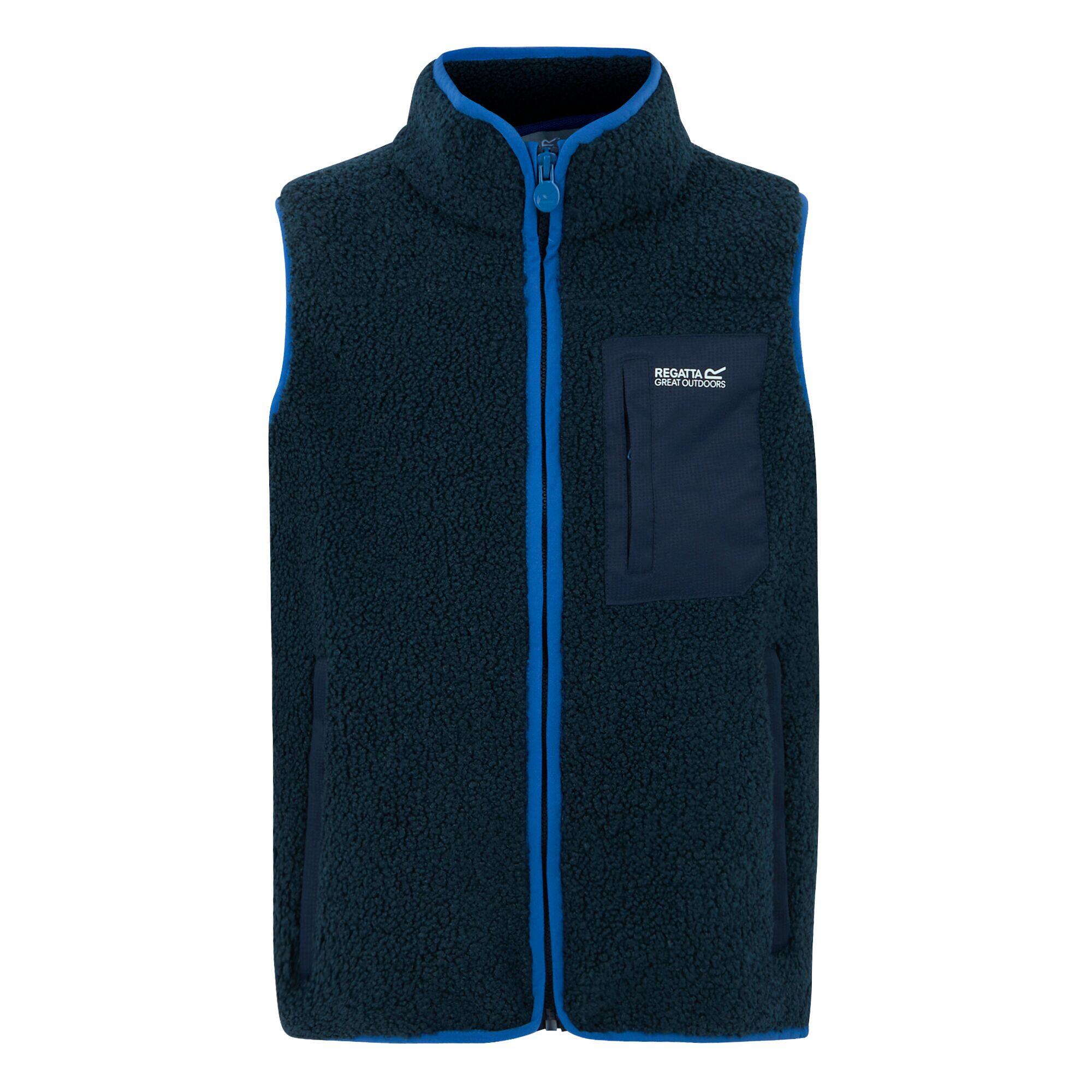 Gilet imbottito in Borg da bambino Frankie con zip completa 7/7