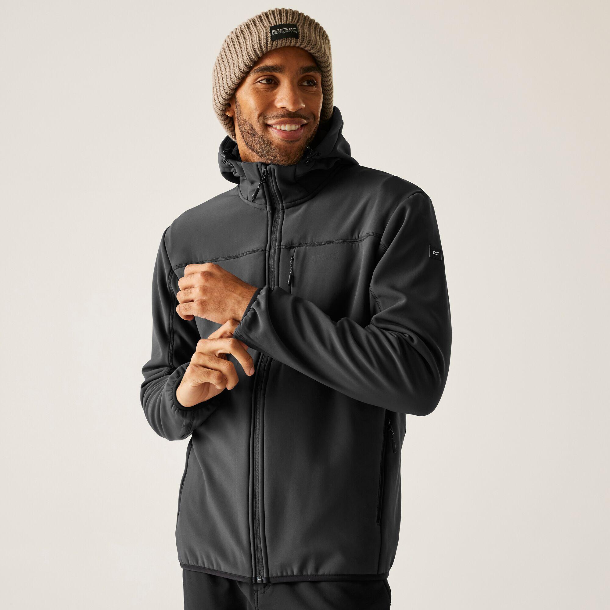 Regatta - Veste Softshell Ossek Extensible Coupe-vent Pour Homme - Softshell - Gris|marron - Decathlon