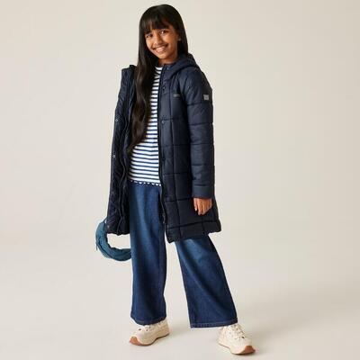 Embrie Longline Wasserabweisende Baffle-Jacke für Kinder