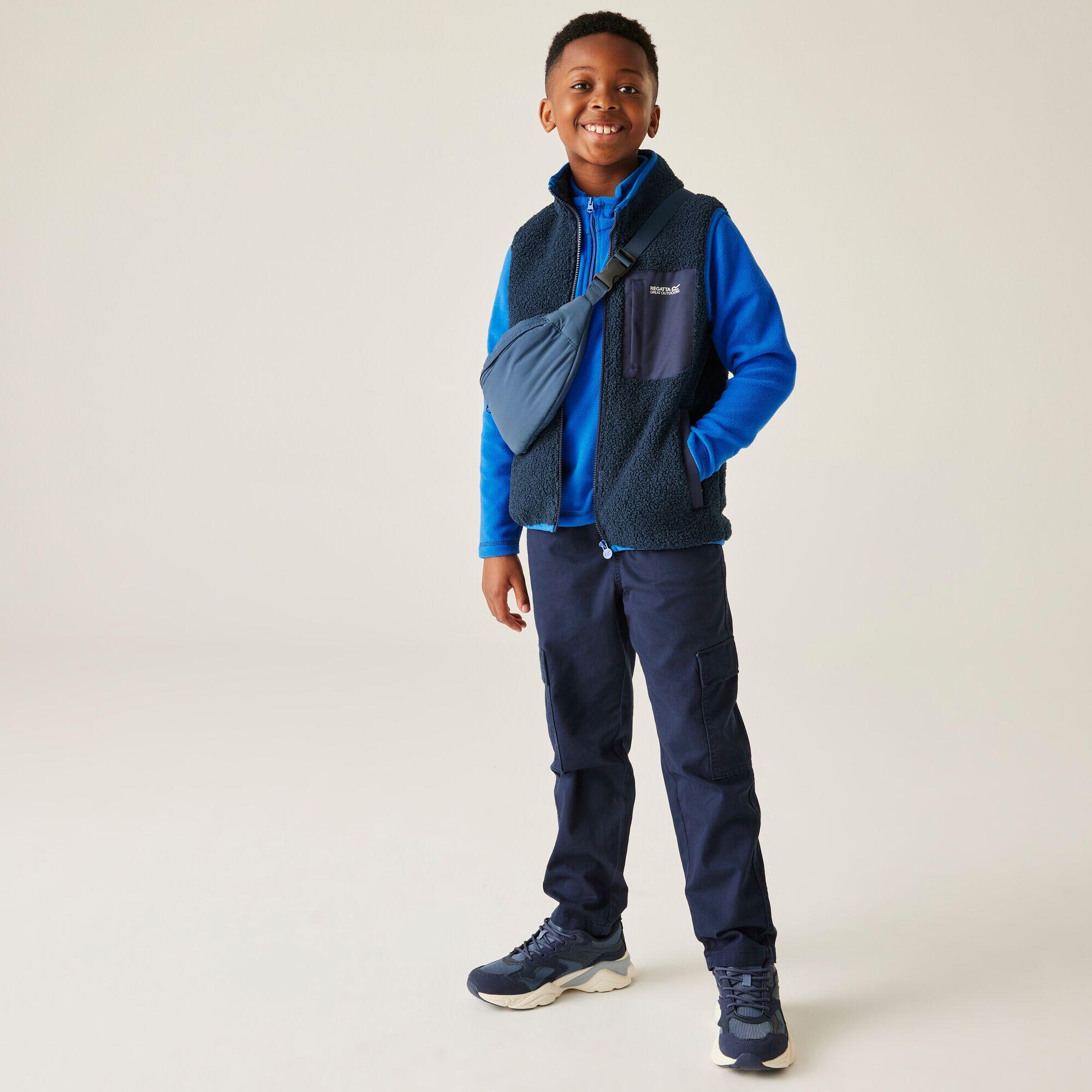 Gilet imbottito in Borg da bambino Frankie con zip completa 3/7