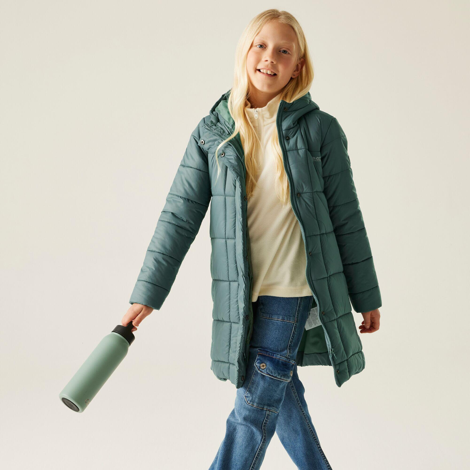 REGATTA Embrie Longline Wasserabweisende Baffle-Jacke für Kinder