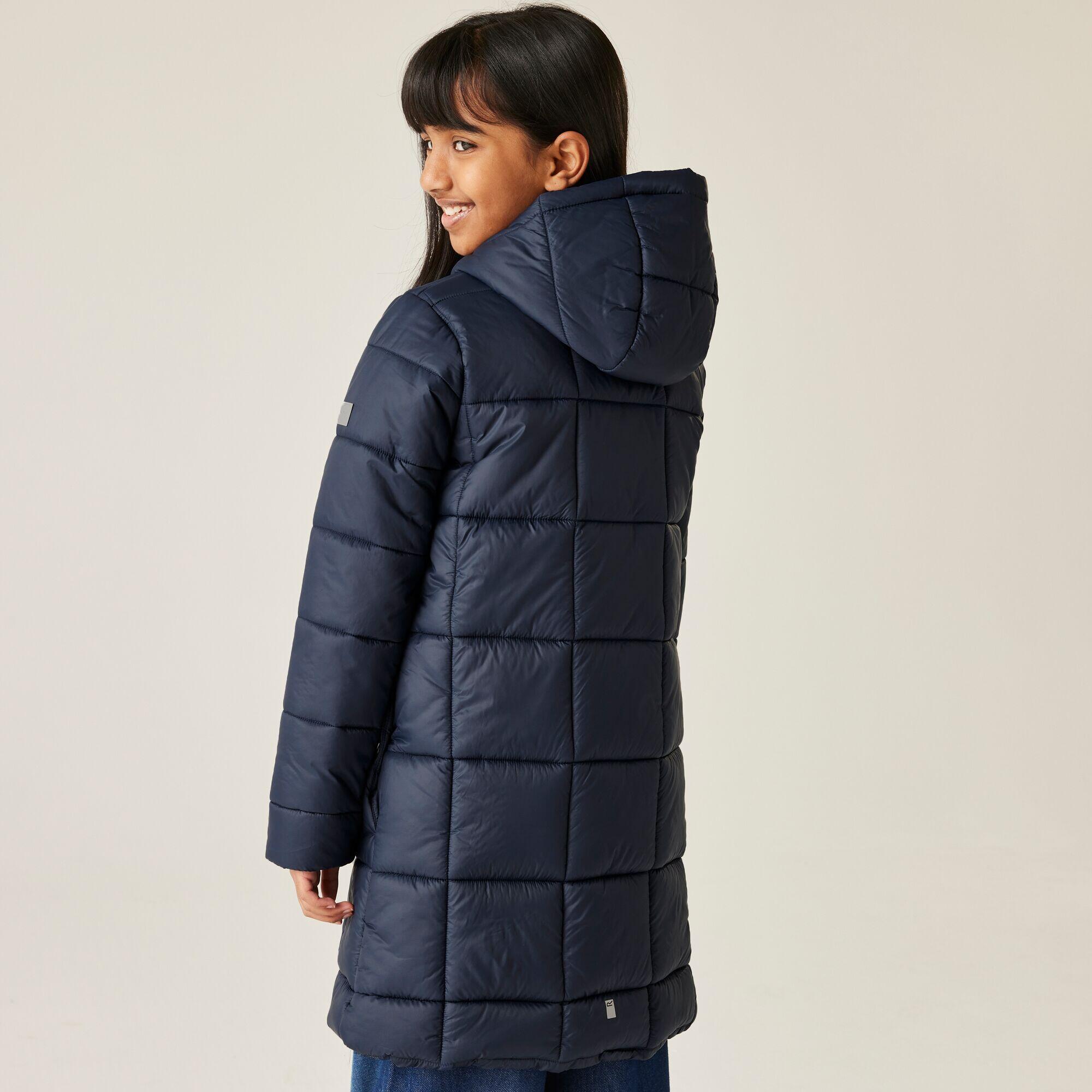 YAS Lange donsjas met capuchon, model 'Millys' in paars online kopen | P&C