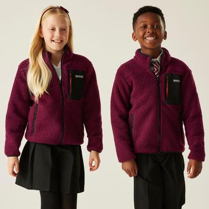 Polaire isolante Frankie Warm Borg entièrement zippée pour enfants