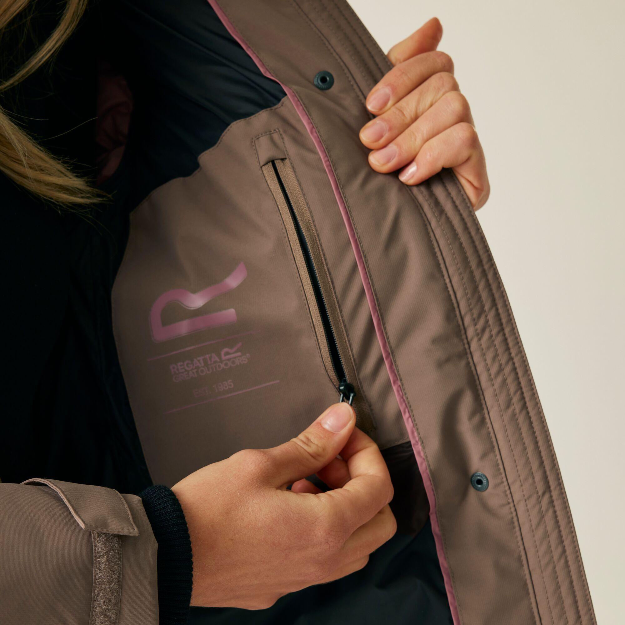 Giacca lunga idrorepellente imbottita da donna Eryn 6/7