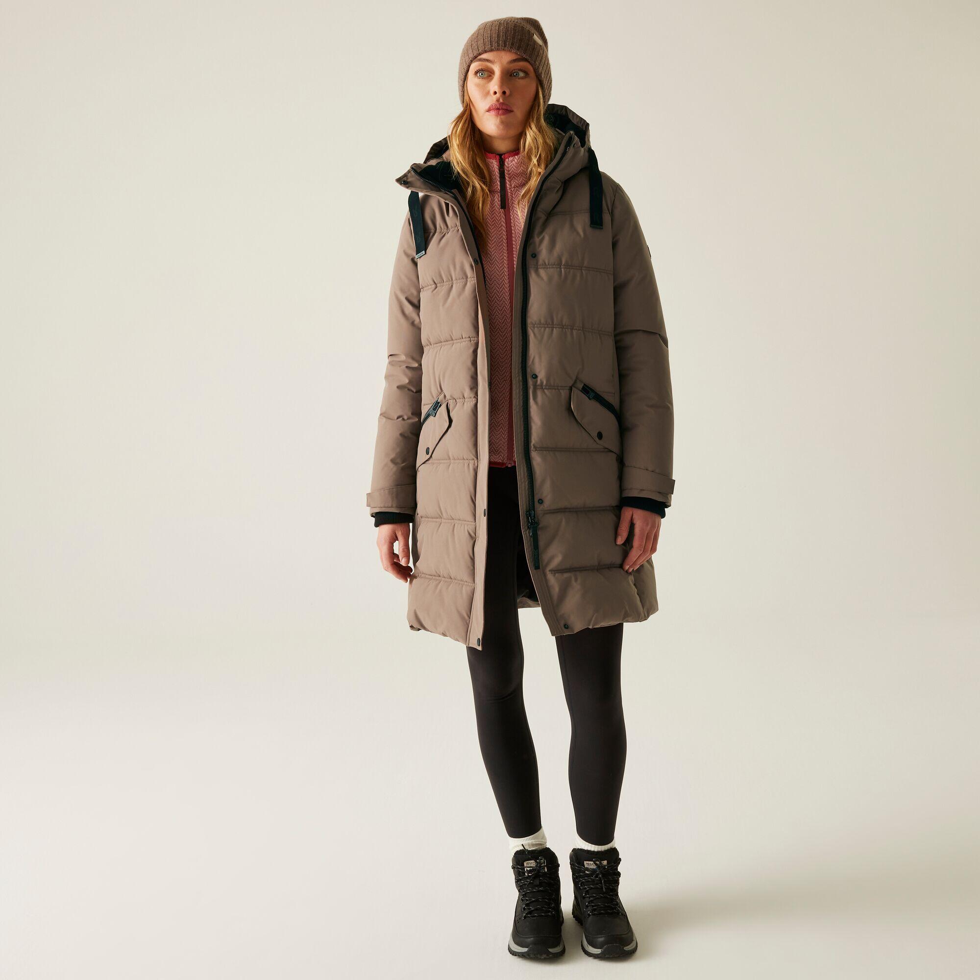 Giacca lunga idrorepellente imbottita da donna Eryn 3/7