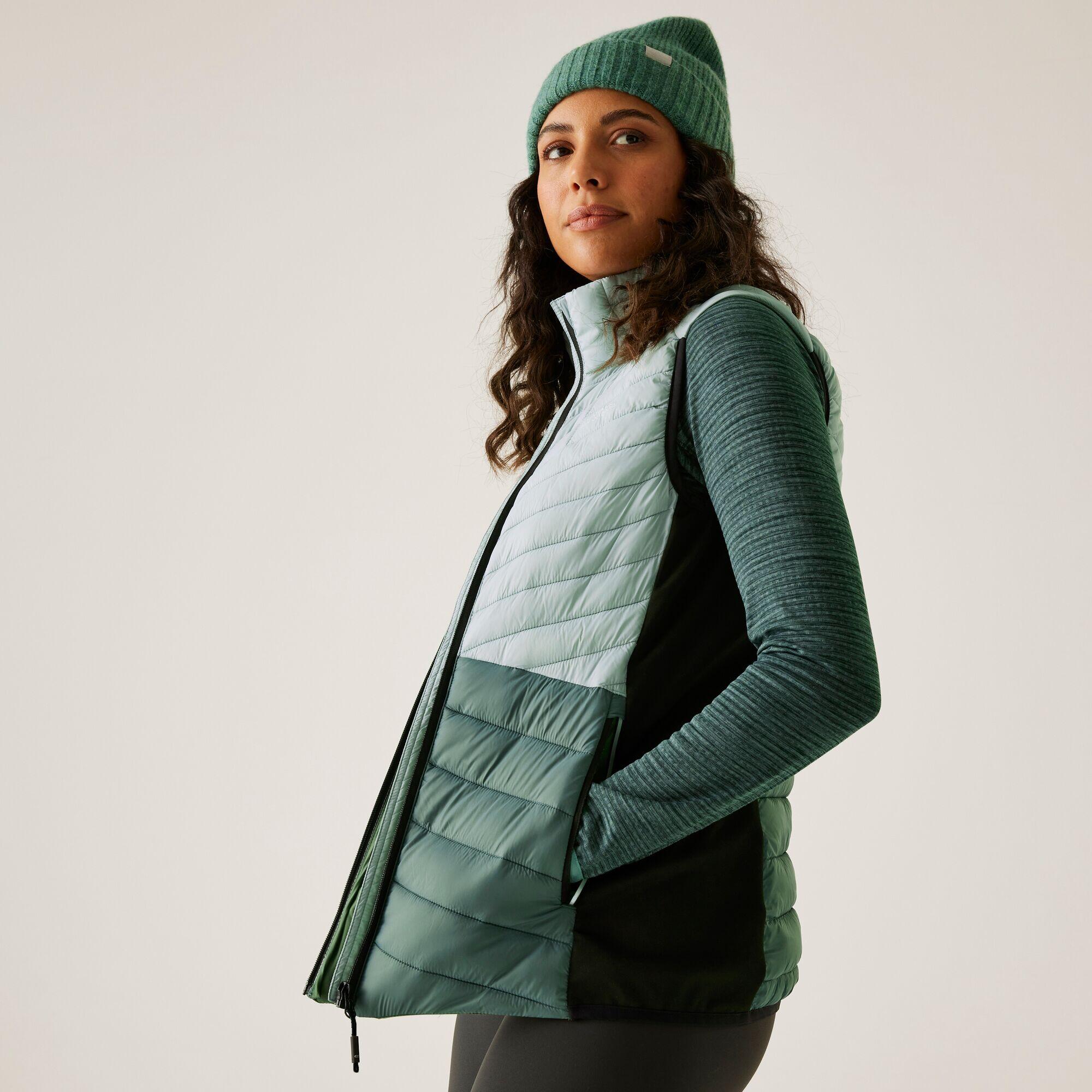 Regatta - Gilet Matelassé Entièrement Zippé En Tissu Borg Pour Femme Frankie - Doudoune Synthétique - Vert - Decathlon