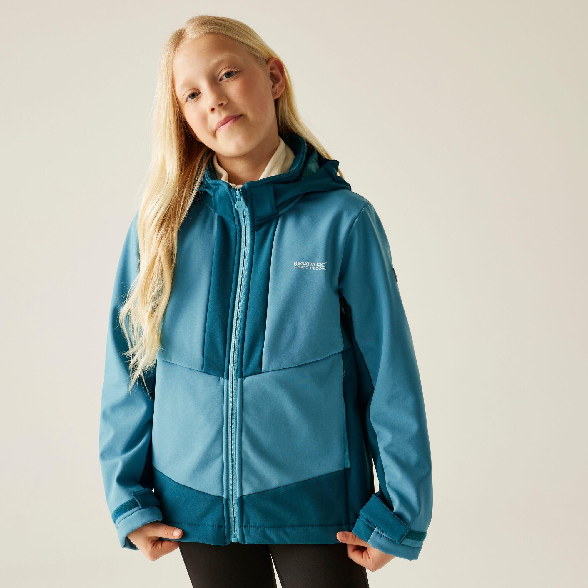 REGATTA Haydenbury Atmungsaktive Winddichte Softshell mit Kapuze für Kinder
