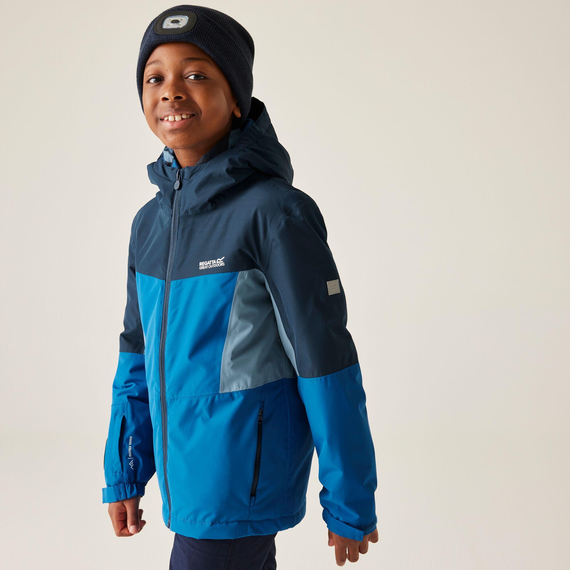 Regatta - Veste Beamz Pour Enfants, À Capuche, Imperméable, Respirante Et Isolée - Doudoune Synthétique - Bleu - Decathlon