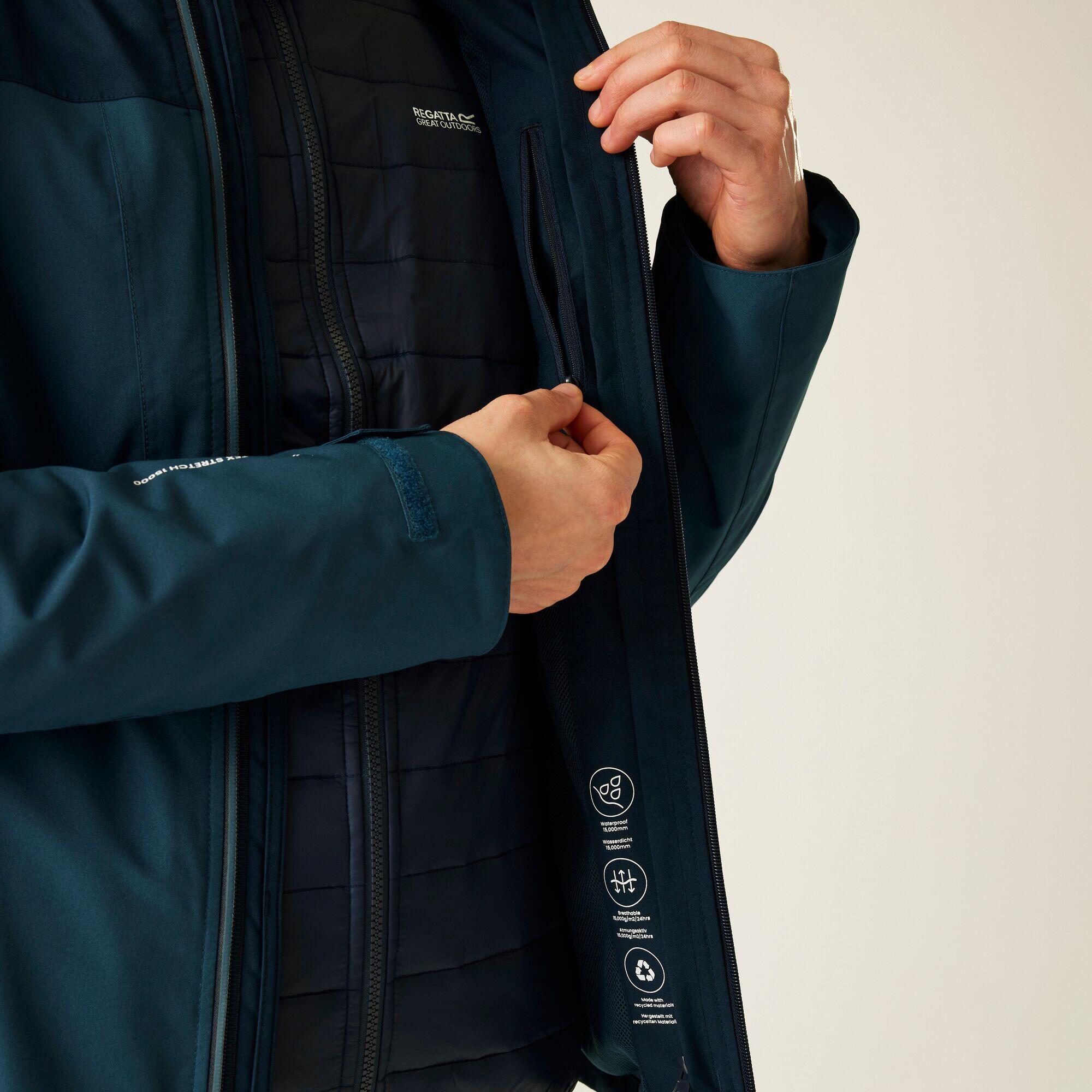 Giacca impermeabile Wentwood 3 in 1 da uomo. 5/7