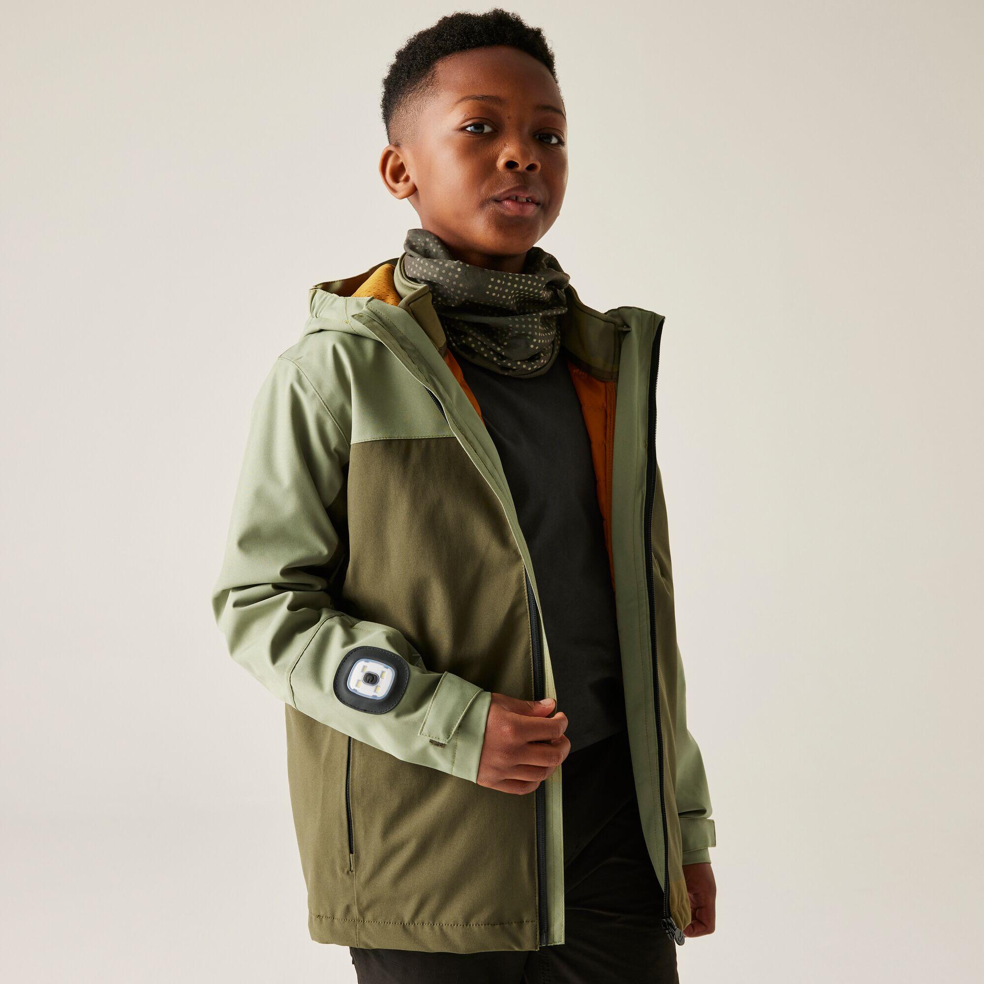 REGATTA Trekktain Atmungsaktive Wasserdichte 3-in-1-Stretch-Jacke für Kinder