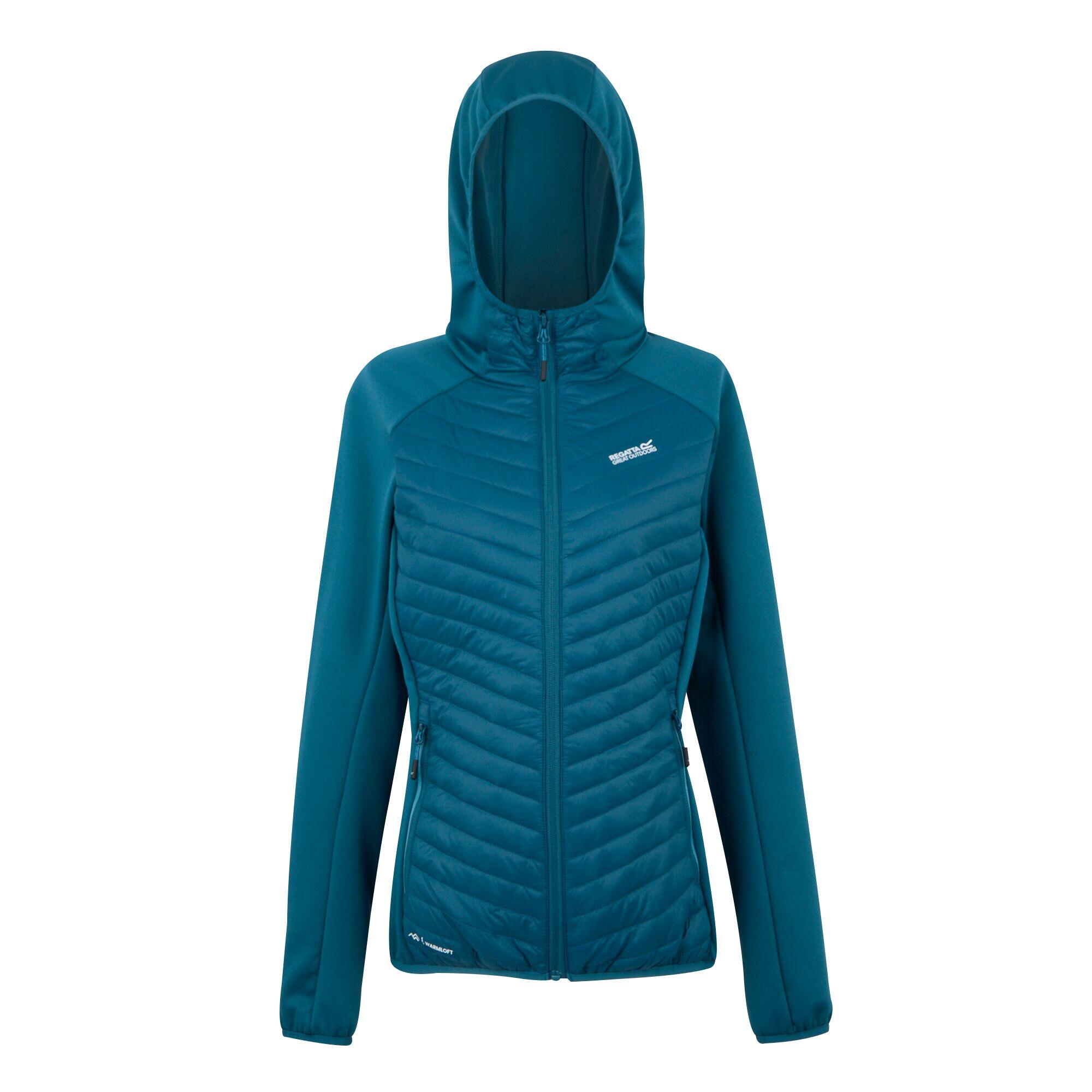 Regatta - Veste Andreson Matelassée Hybride Extensible À Capuche Déperlante Pour Femme - Doudoune Synthétique - Bleu - Decathlon
