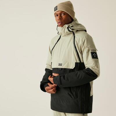 T-bar anorak waterdichte ademende isolerende ski-jas voor heren