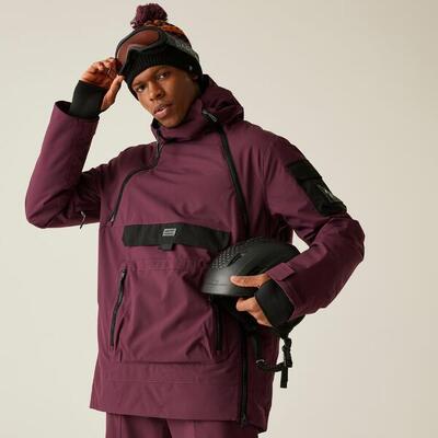 T-bar anorak waterdichte ademende isolerende ski-jas voor heren