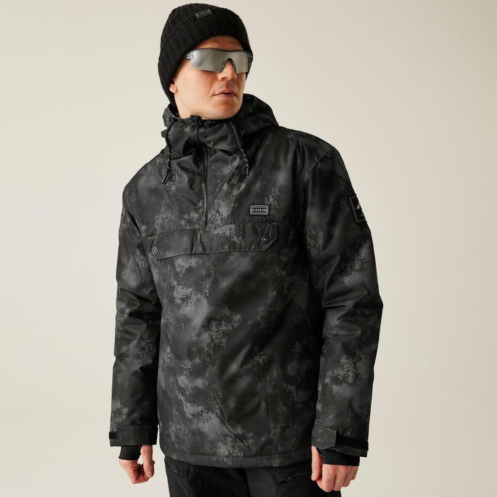 Mens Freeride Overhead Waterproof Breathable Insulated Skiing Jacket
