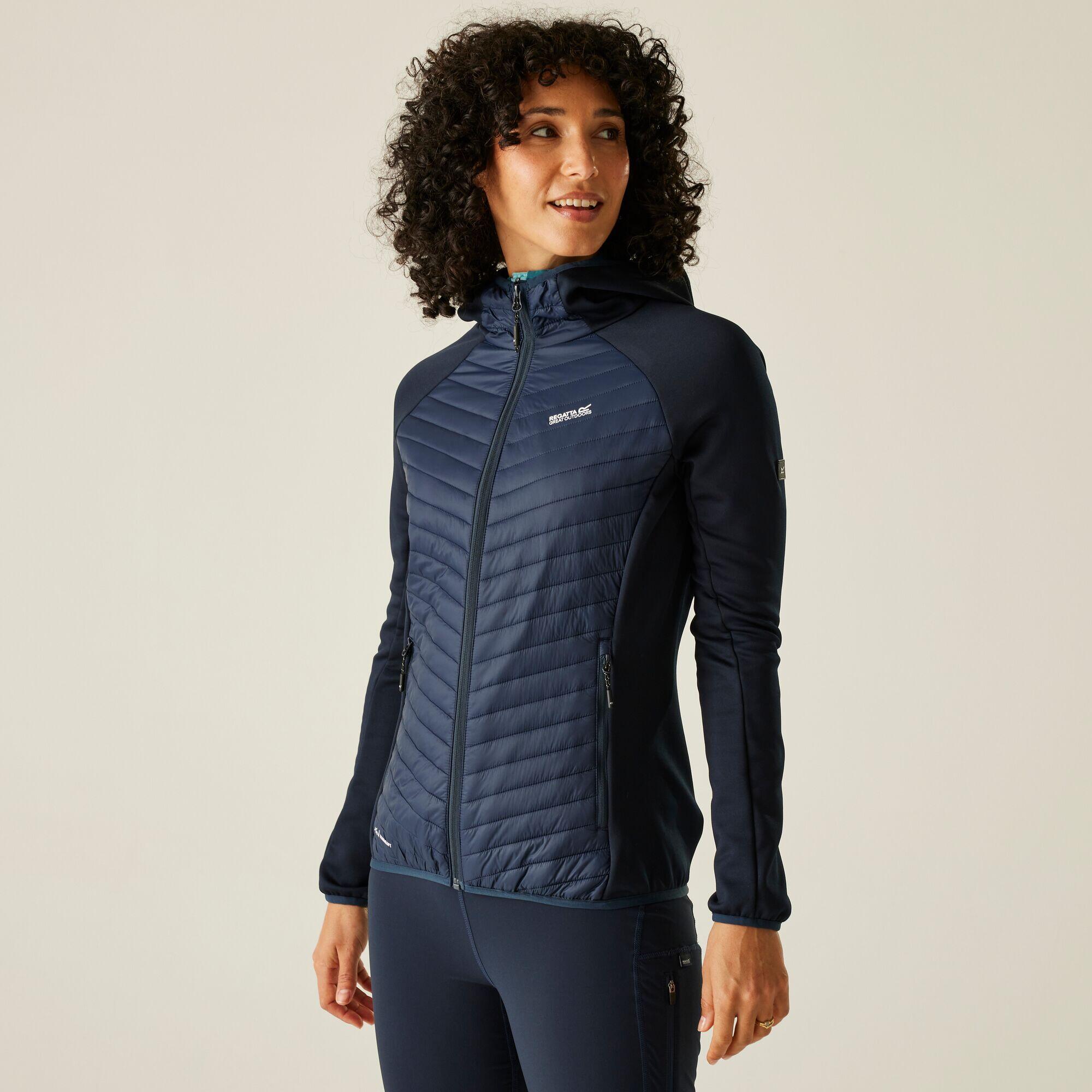 Regatta - Veste Andreson Matelassée Hybride Extensible À Capuche Déperlante Pour Femme - Doudoune Synthétique - Bleu - Decathlon